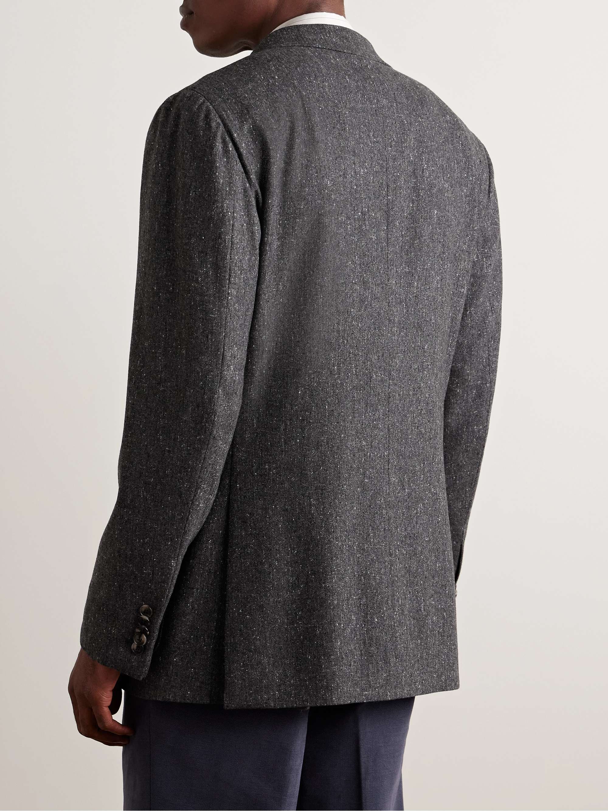 Double-Breasted Wool and Cashmere-Blend Blazer view
