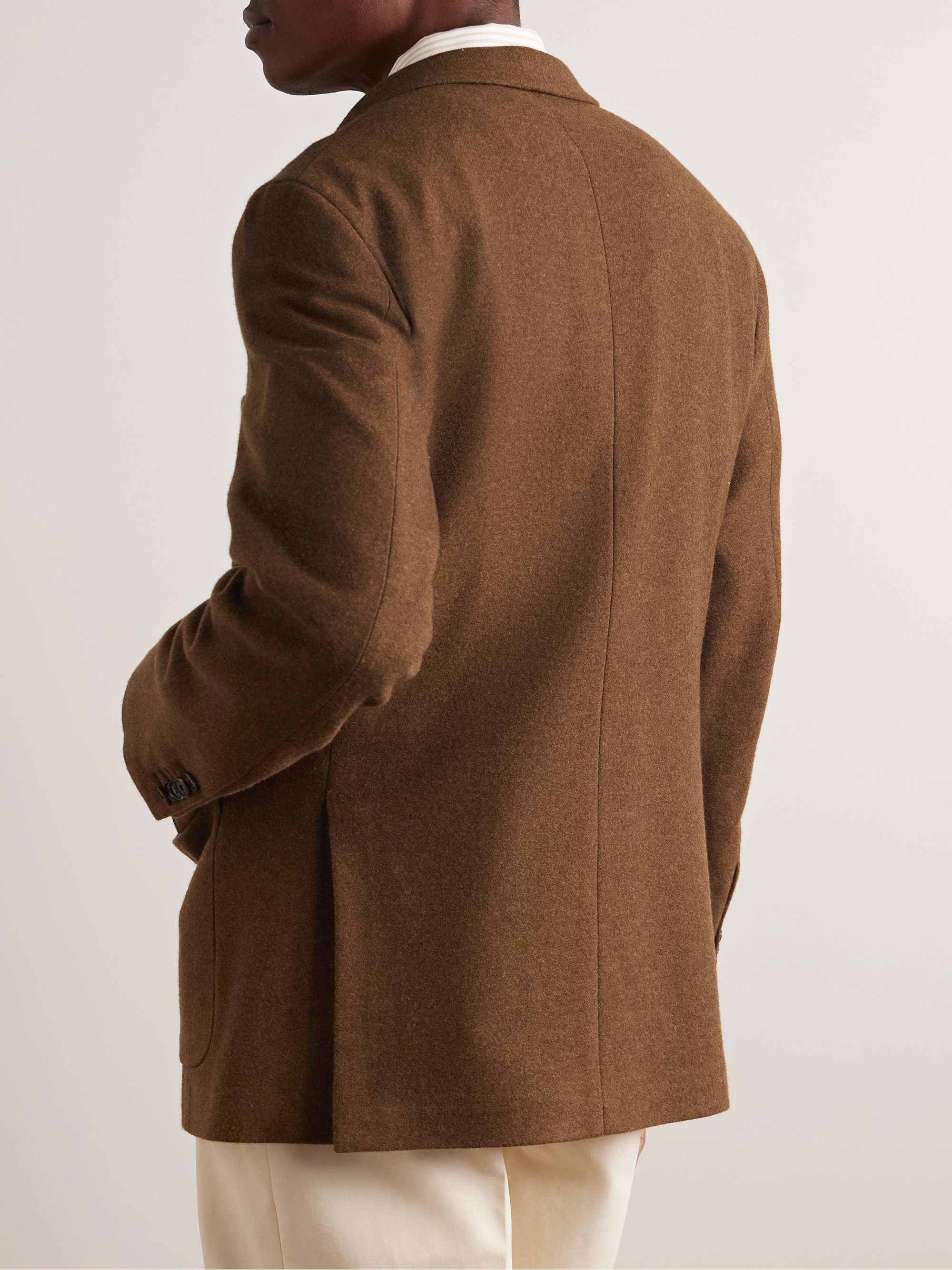 Brushed Wool and Cashmere-Blend Blazer view