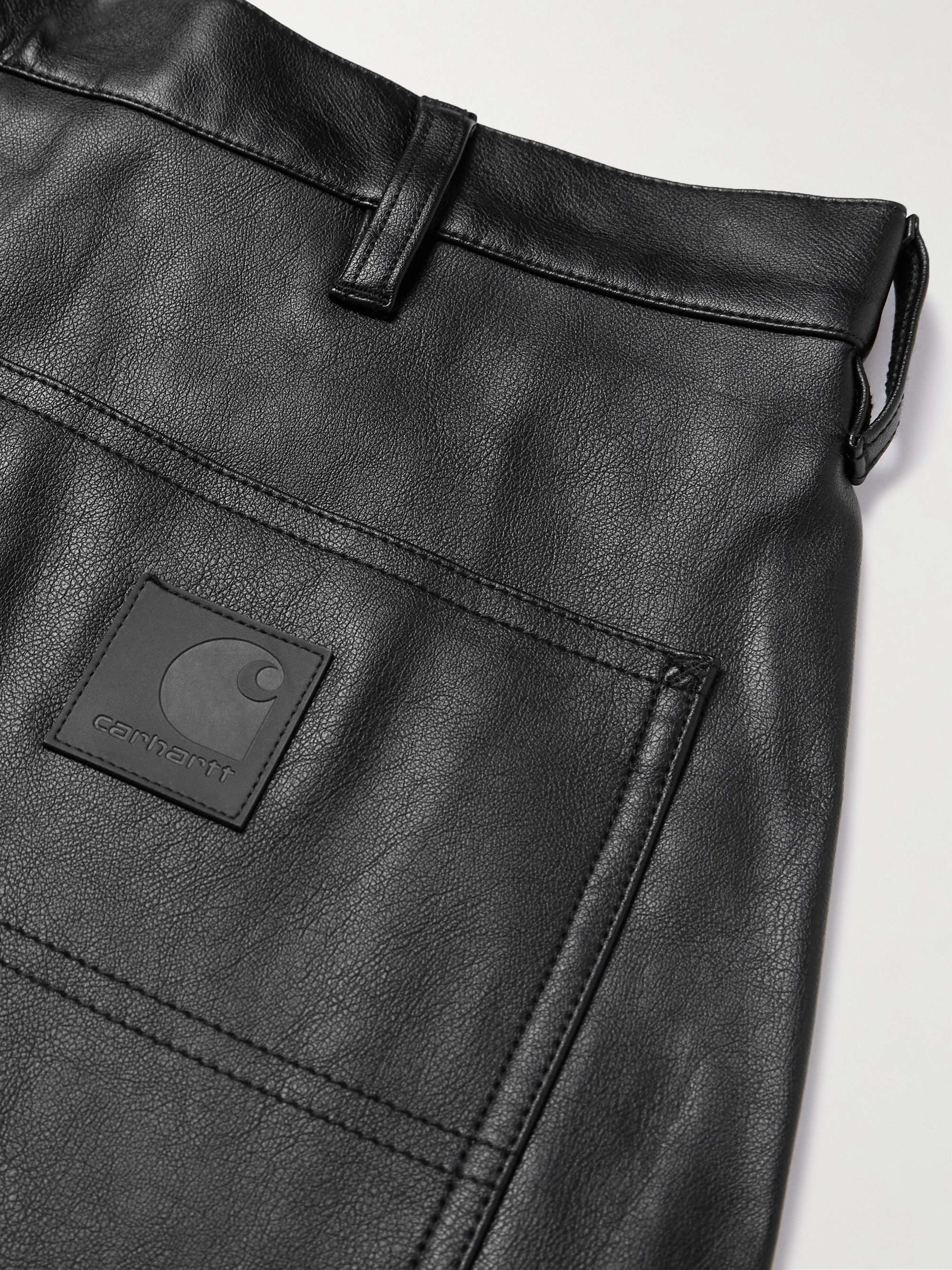 Single-Knee Straight-Leg Full-Grain Trousers view