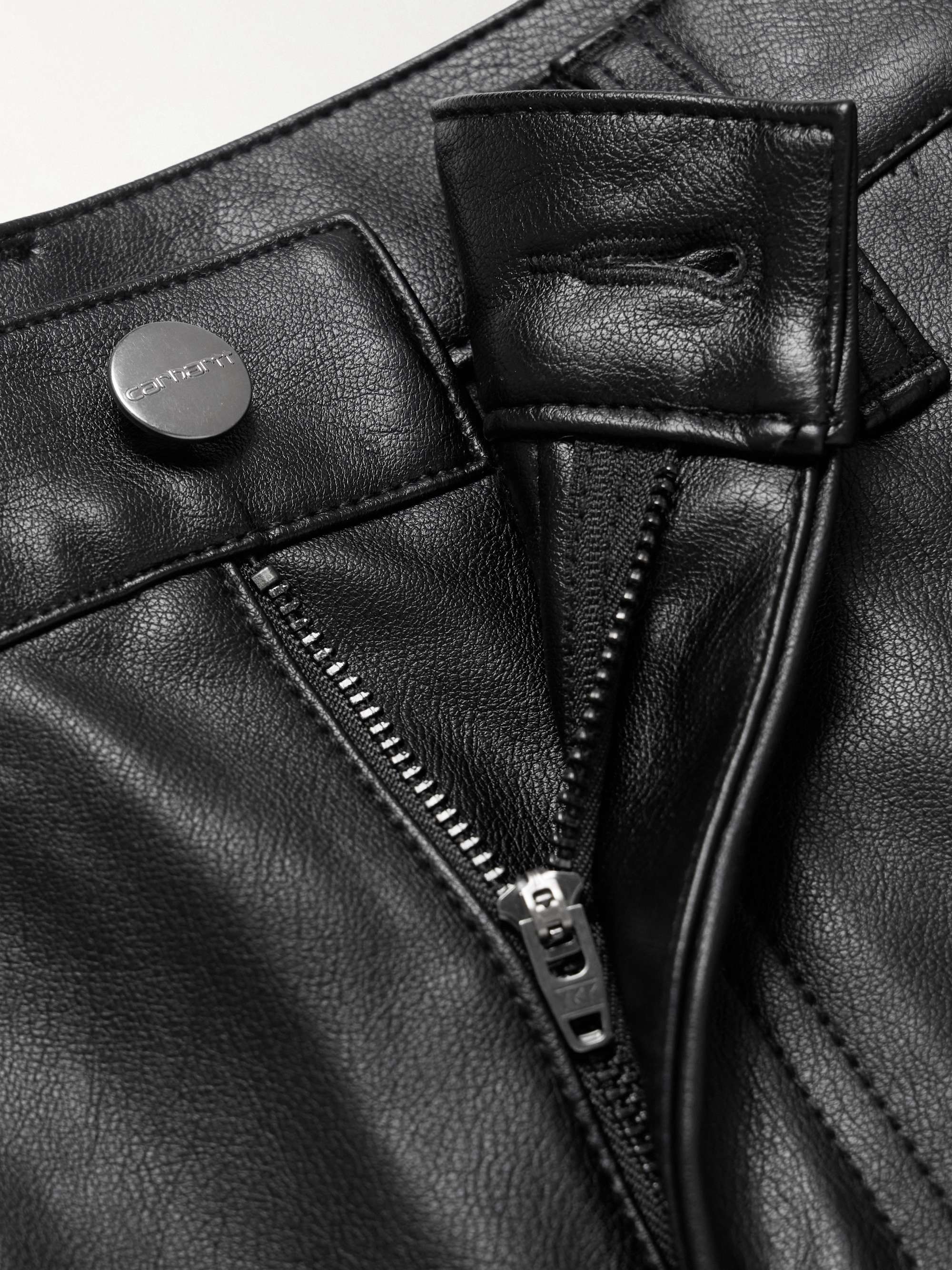 Single-Knee Straight-Leg Full-Grain Trousers view