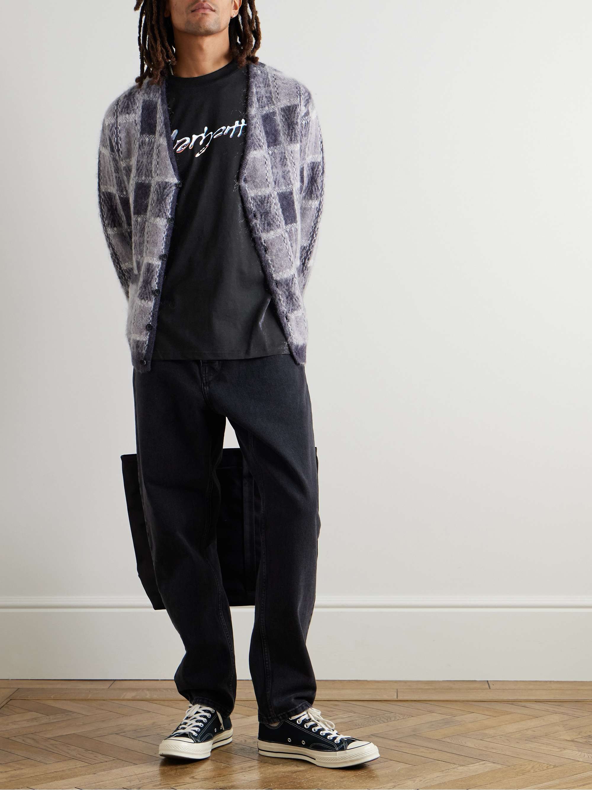 Drip Script Logo-Print Cotton-Jersey T-Shirt view