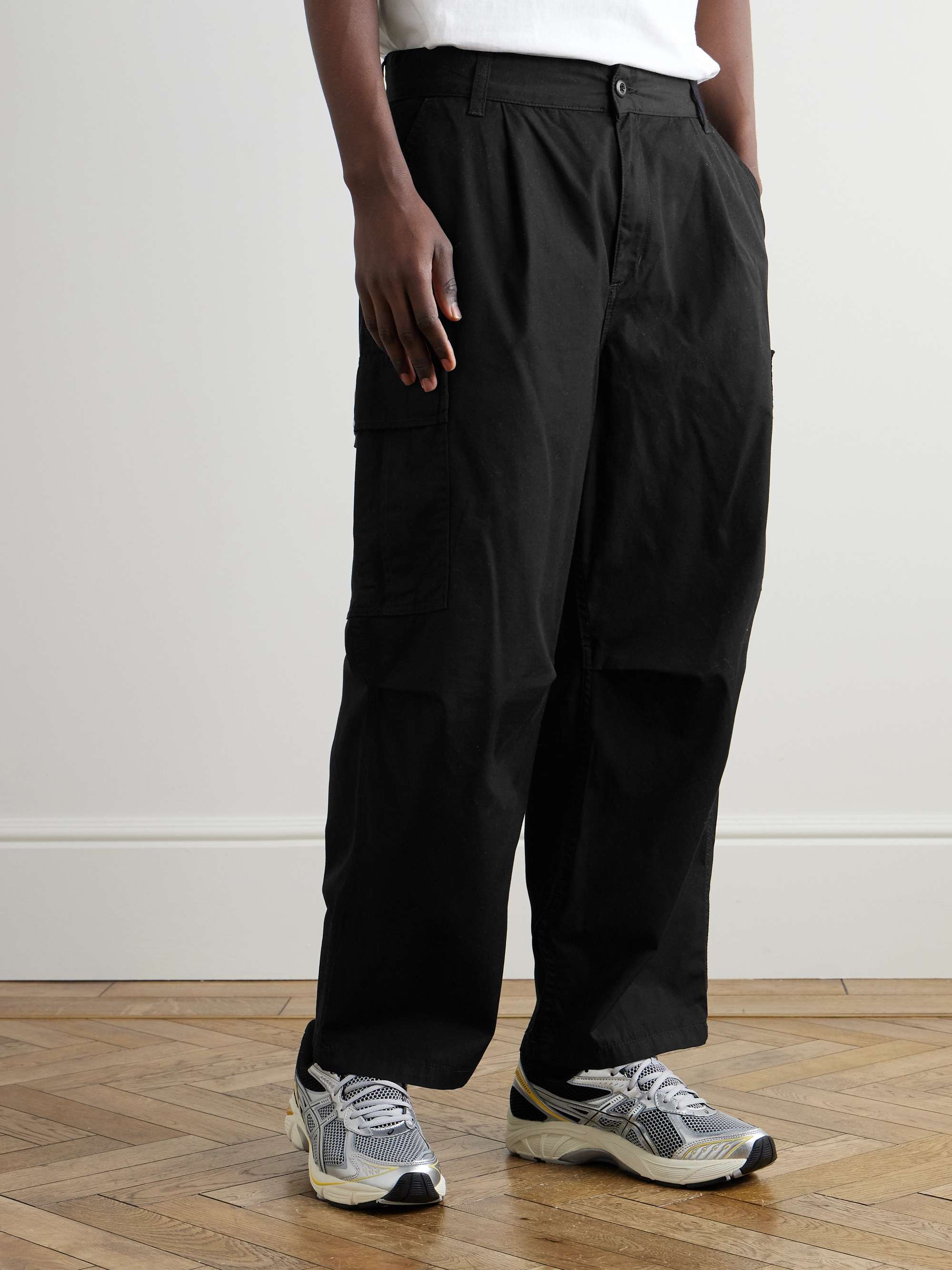 Cole Straight-Leg Cotton-Twill Cargo Trousers view