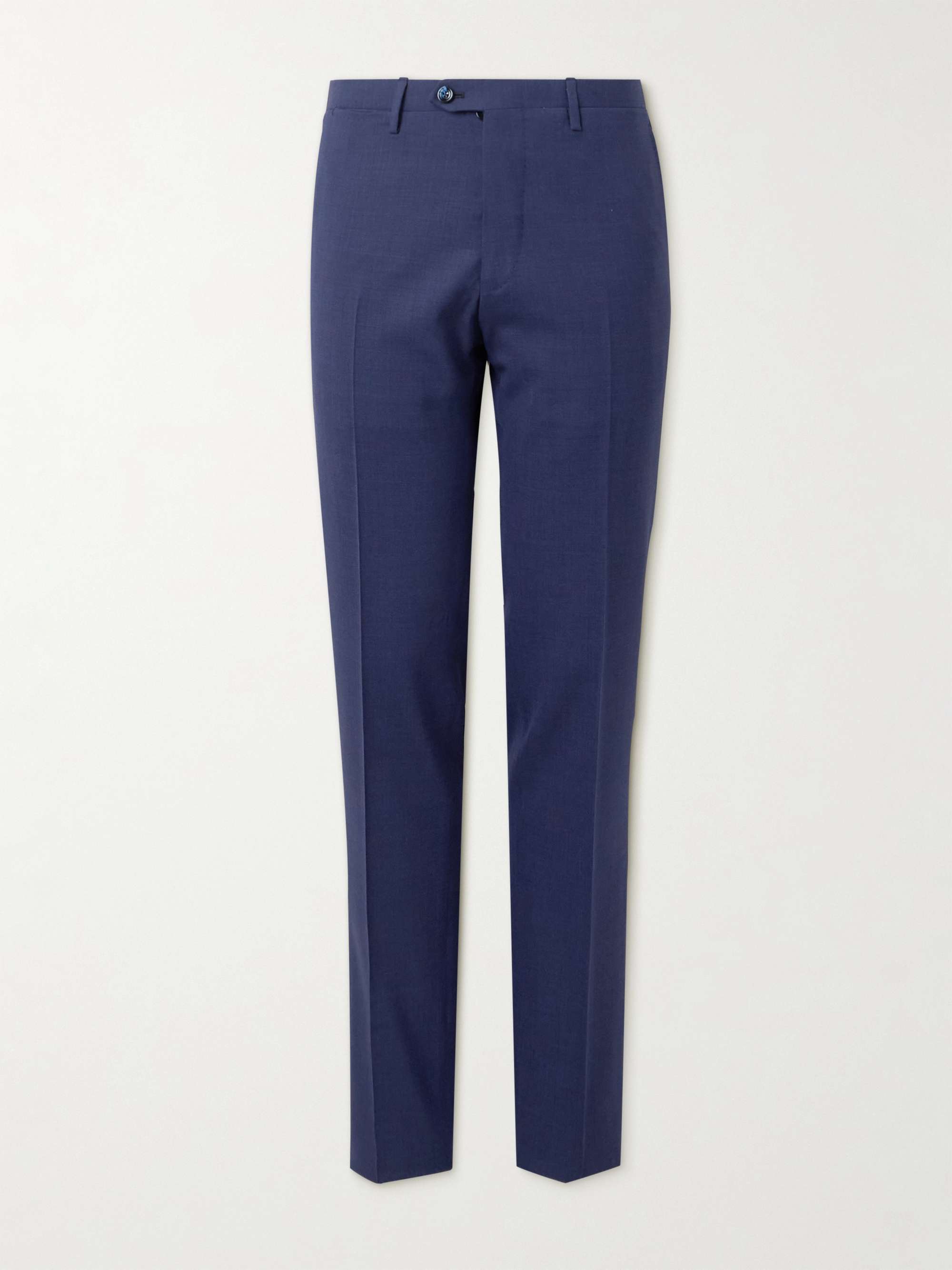 Tapered Virgin Wool Suit Trousers view