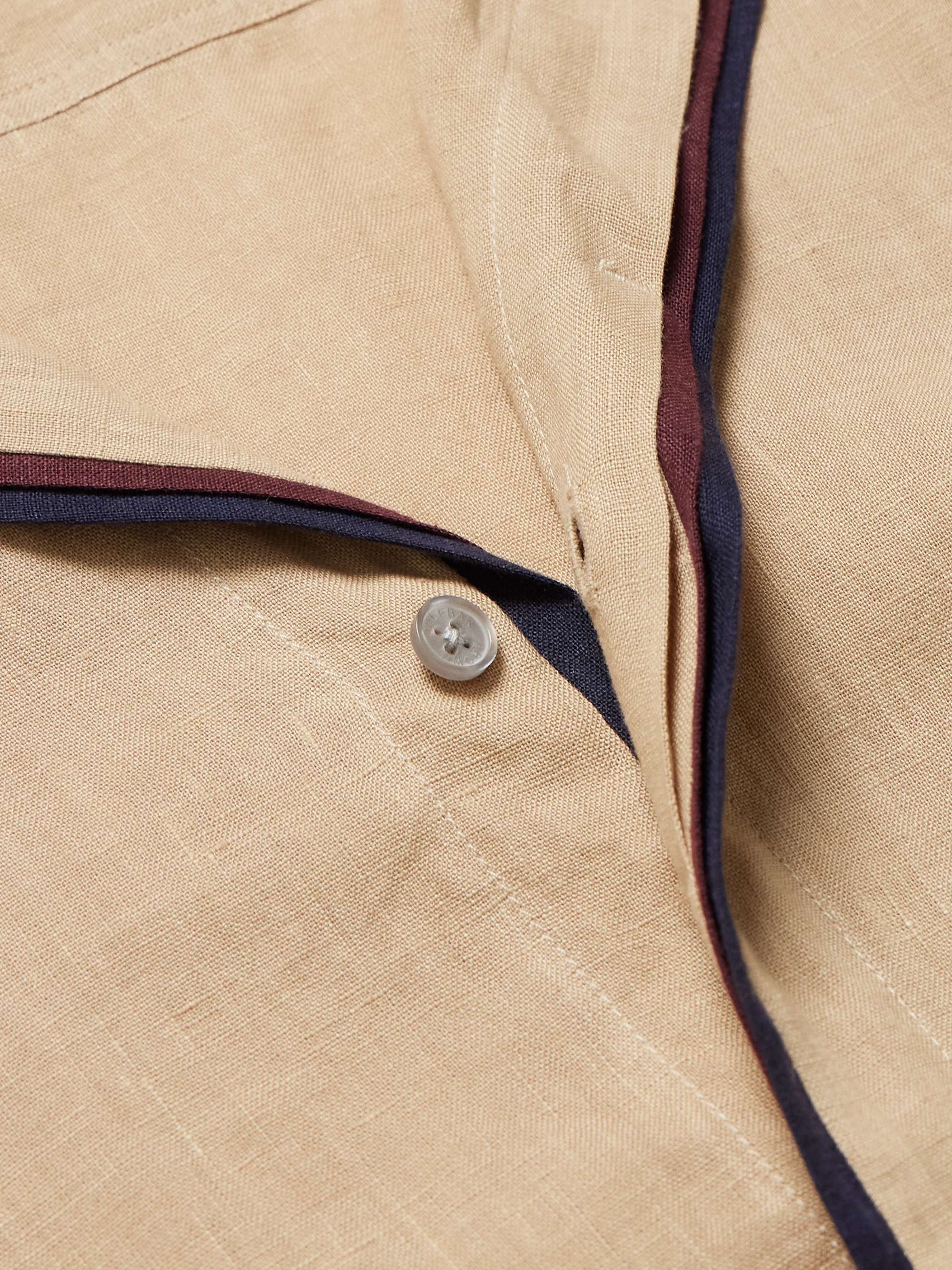Maitan Camp-Collar Linen Shirt view