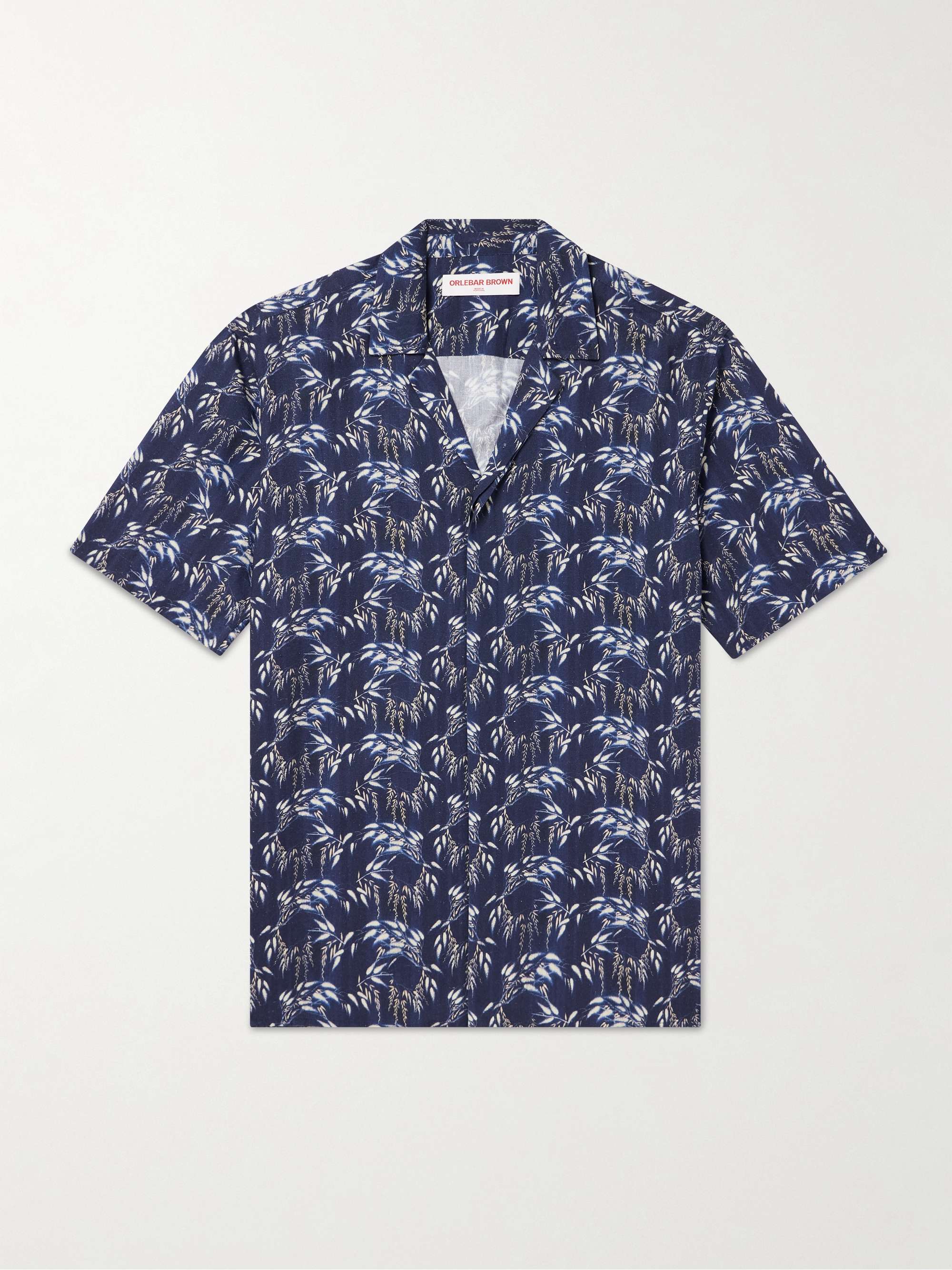 Maitan Camp-Collar Printed Linen Shirt view