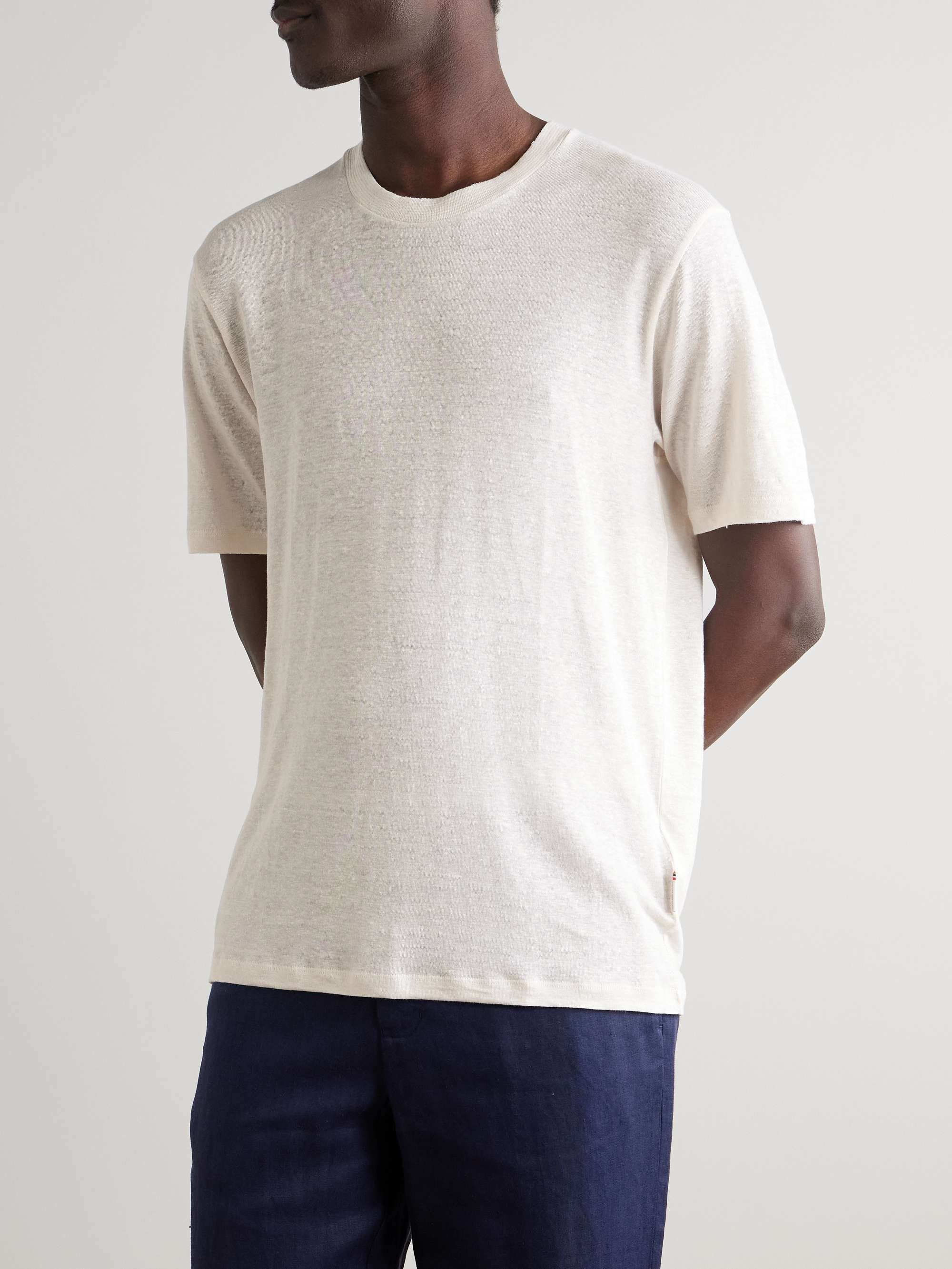 OB Standard Linen-Blend Jersey T-Shirt view