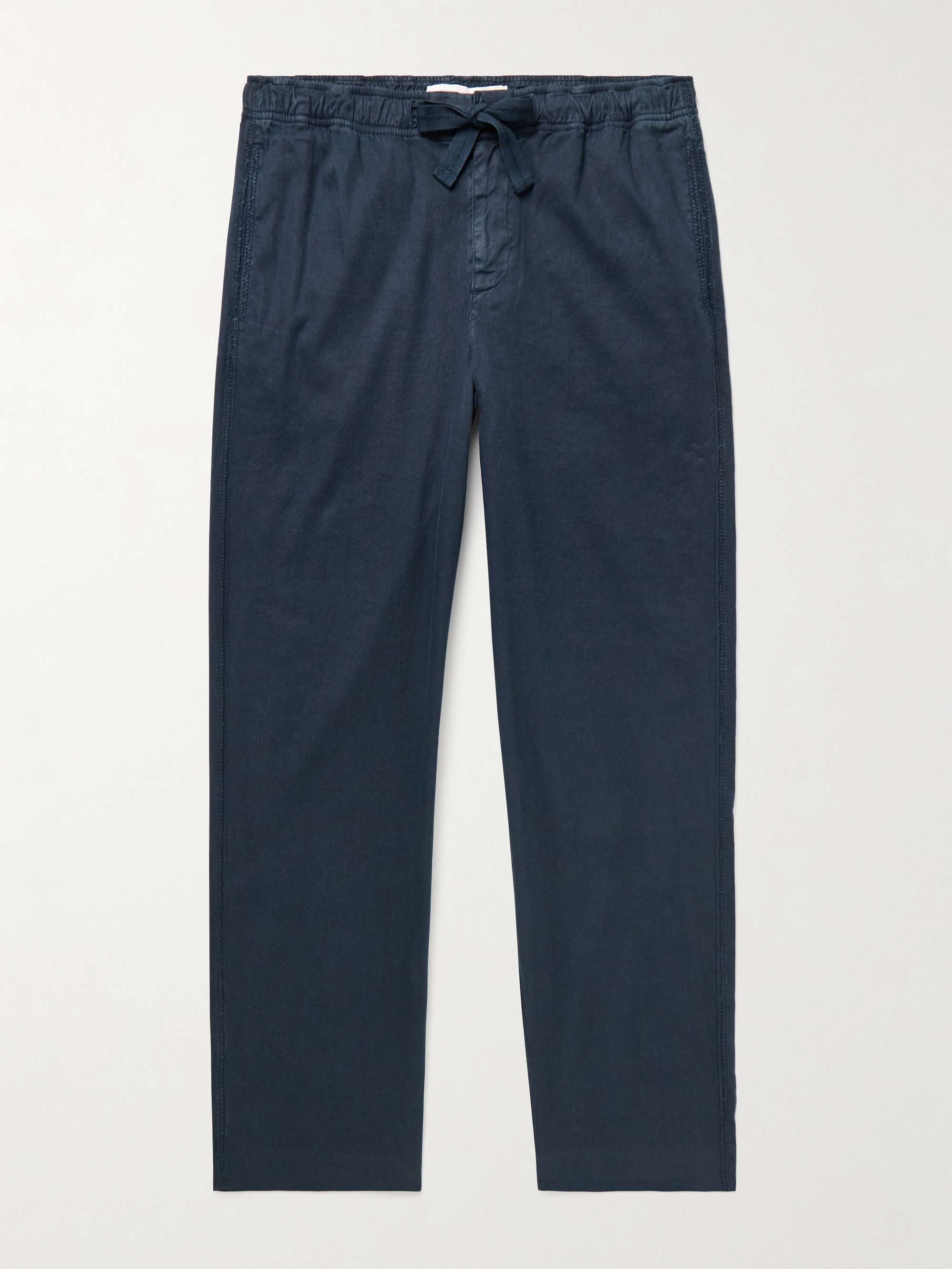 Alex Slim-Fit Stretch Linen and Lyocell-Blend Drawstring Trousers view