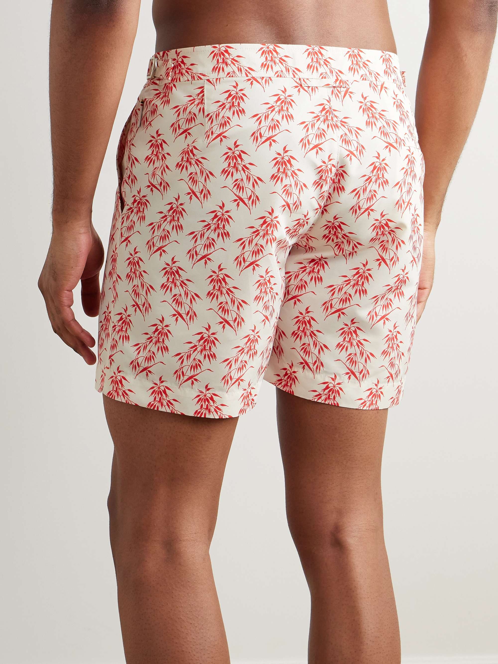 Bulldog Slim-Fit Mid-Length Printed Swim Shorts view