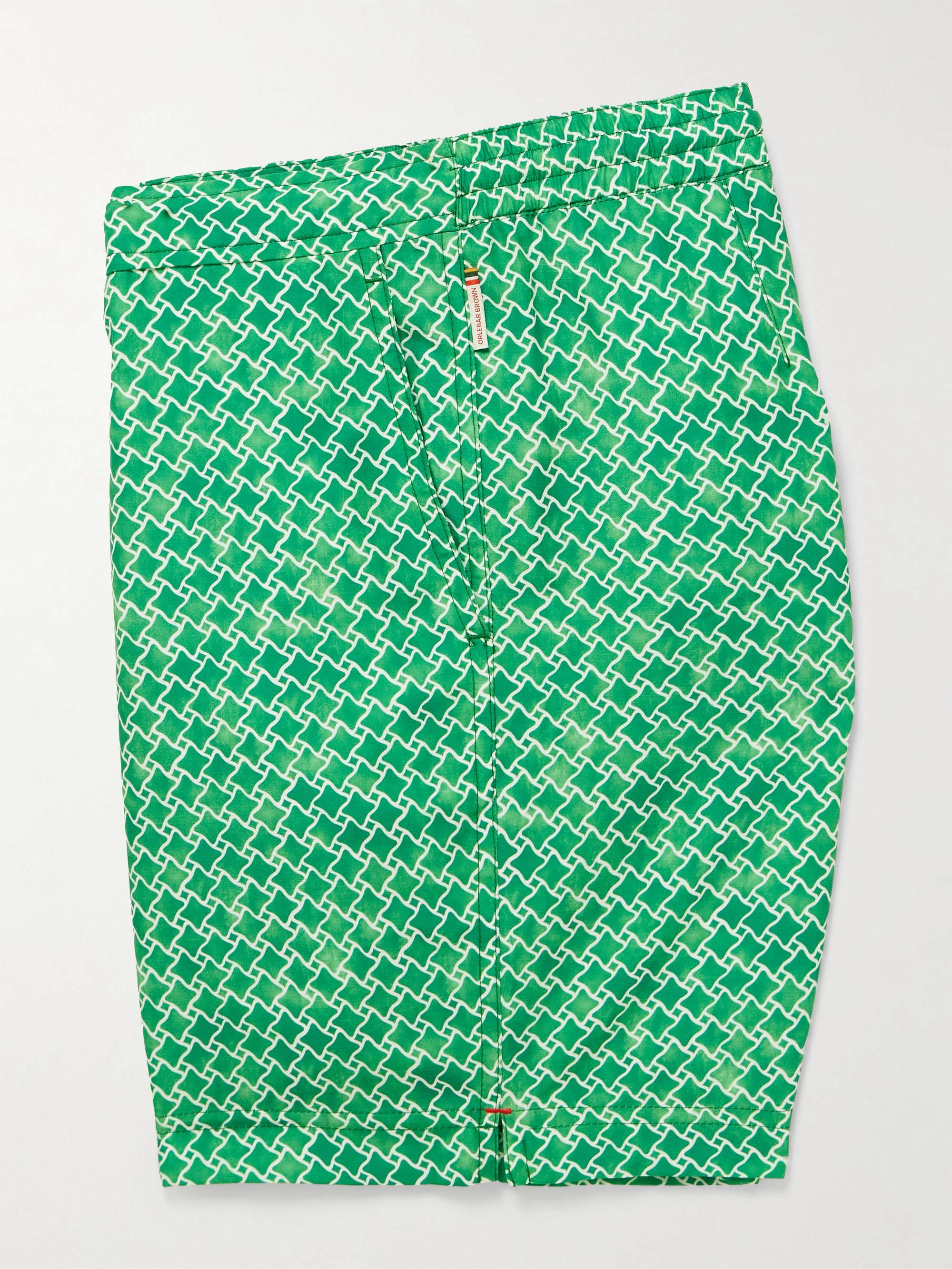 Standard Slim-Fit Straight-Leg Mid-Length Printed Swim Shorts view