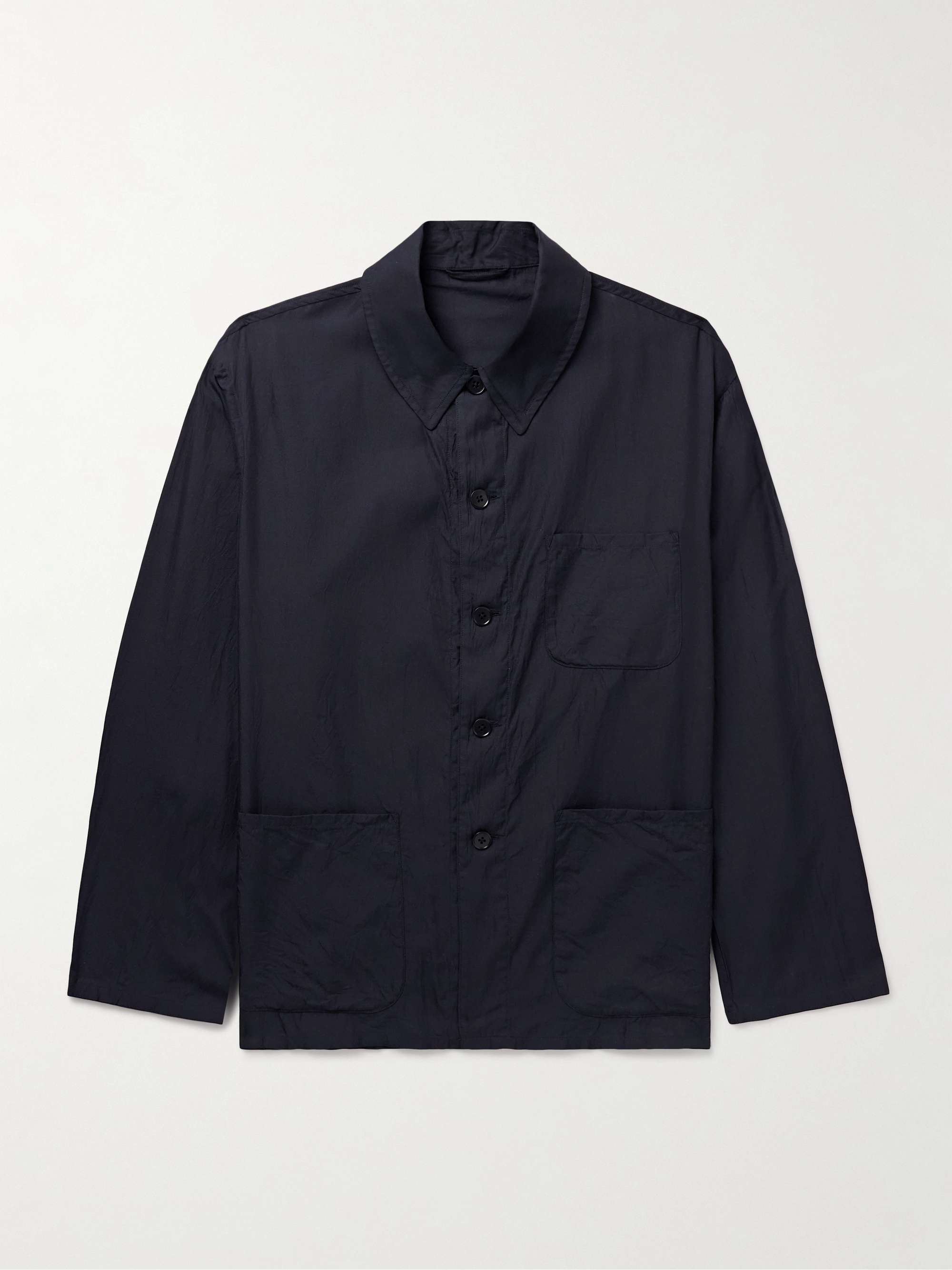 Cotton and Silk-Blend Twill Shirt Jacket view