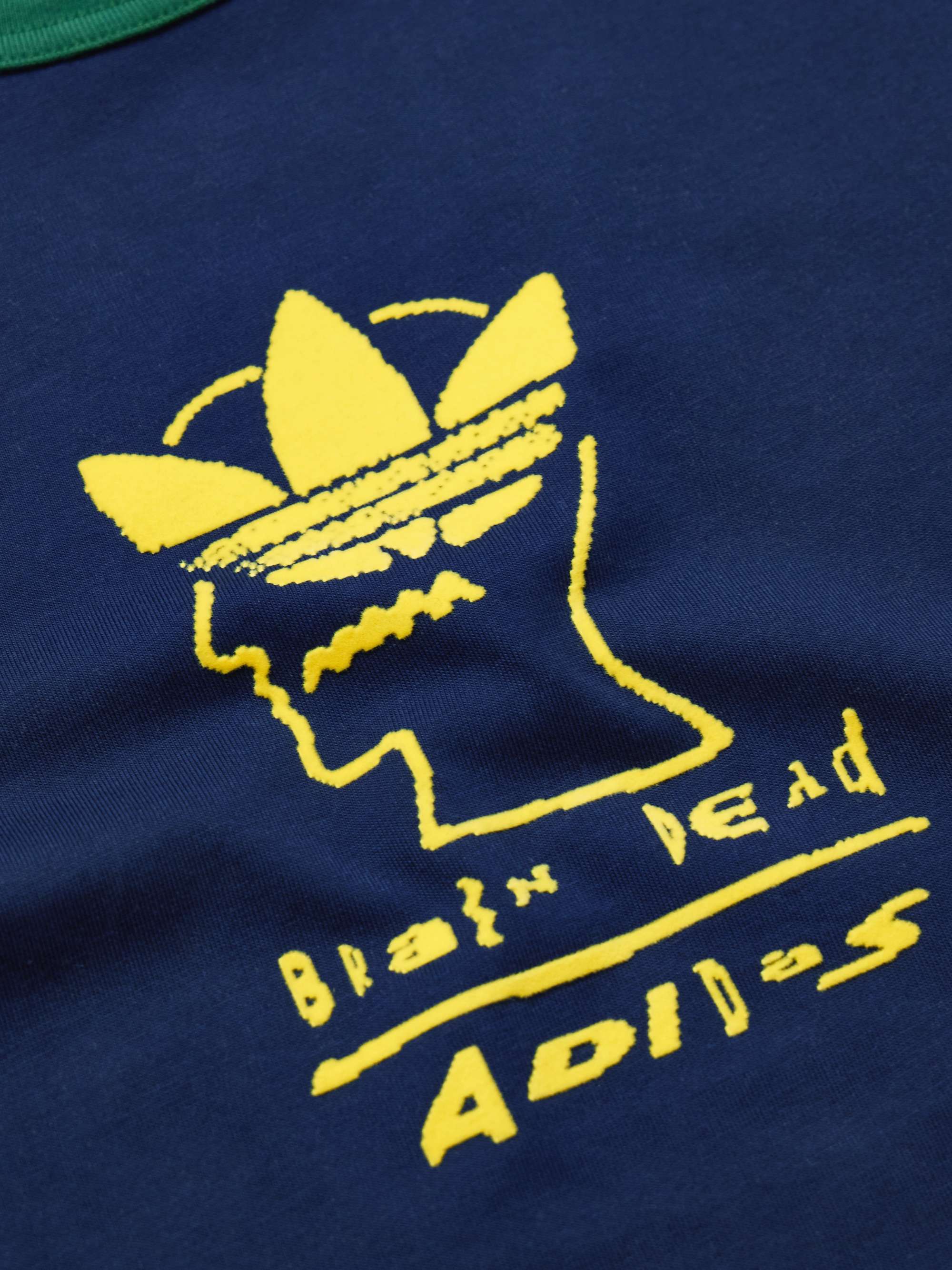 + Brain Dead Logo-Flocked Cotton-Jersey T-Shirt view