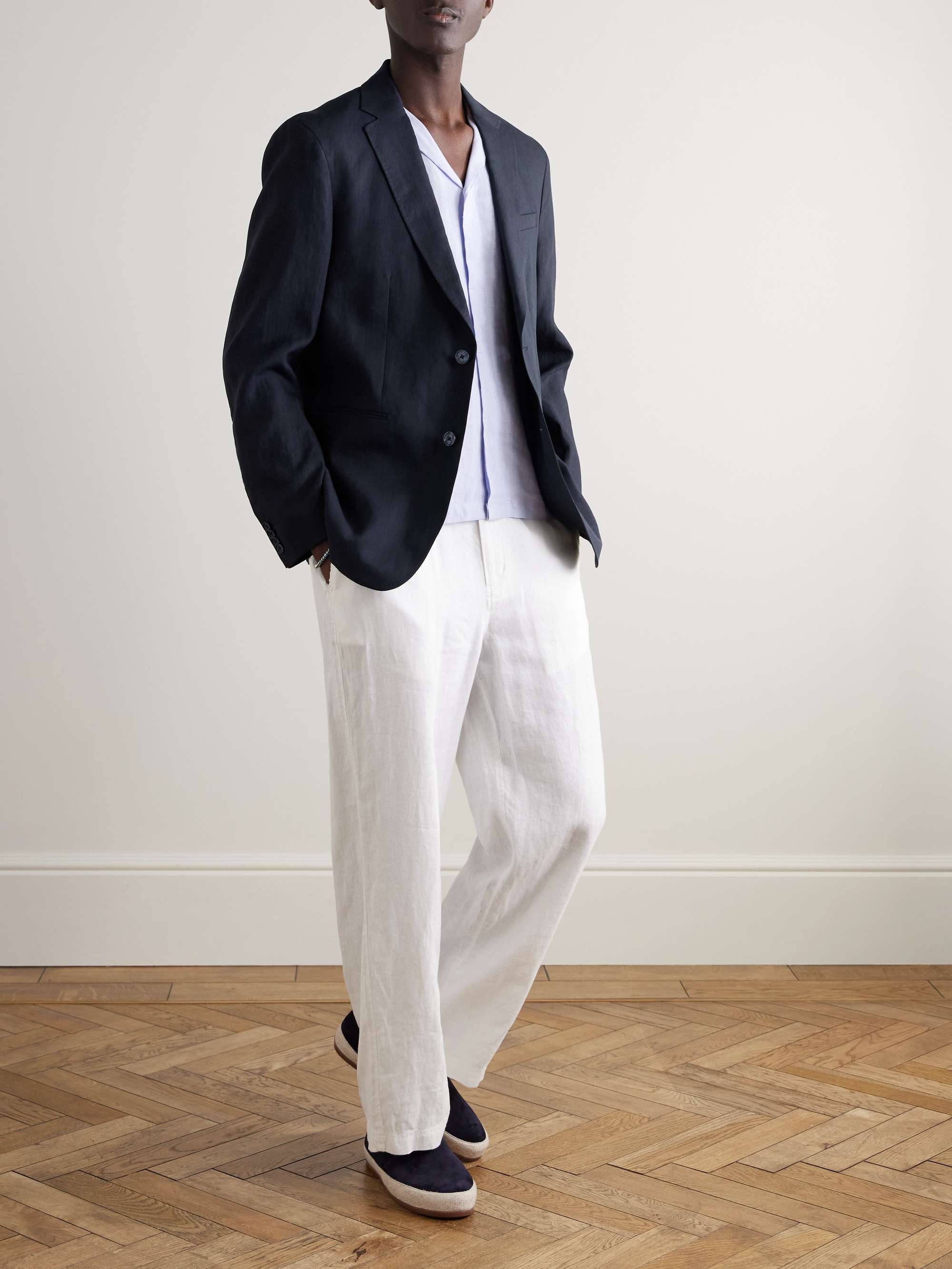 Garret Unstructured Linen Suit Jacket view
