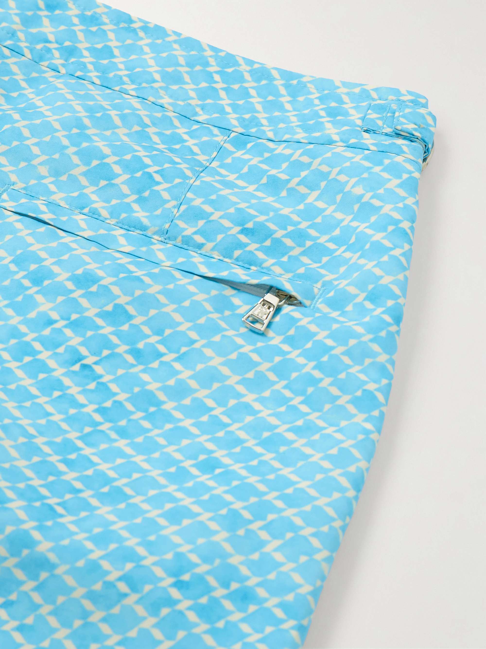 Setter Slim-Fit Mid-Length Printed Recycled Swim Shorts view
