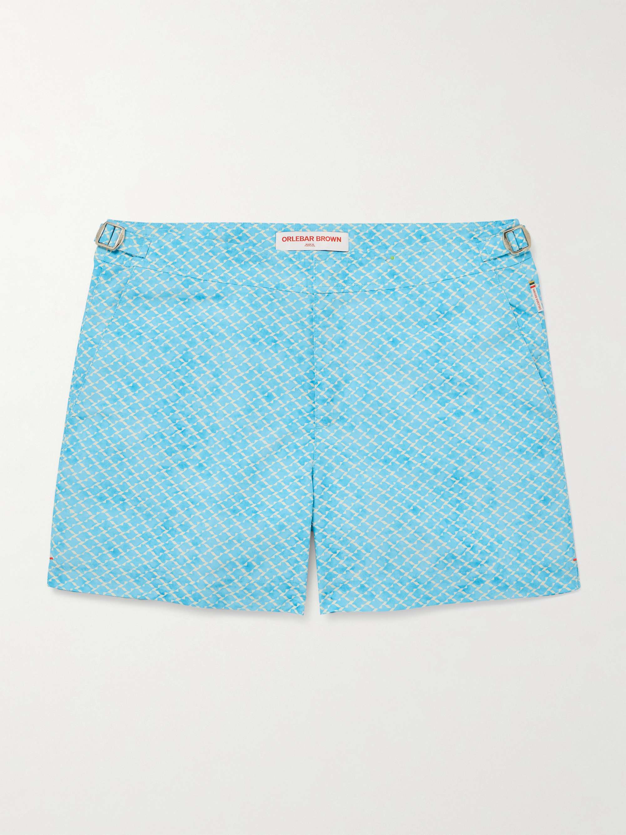 Setter Slim-Fit Mid-Length Printed Recycled Swim Shorts view