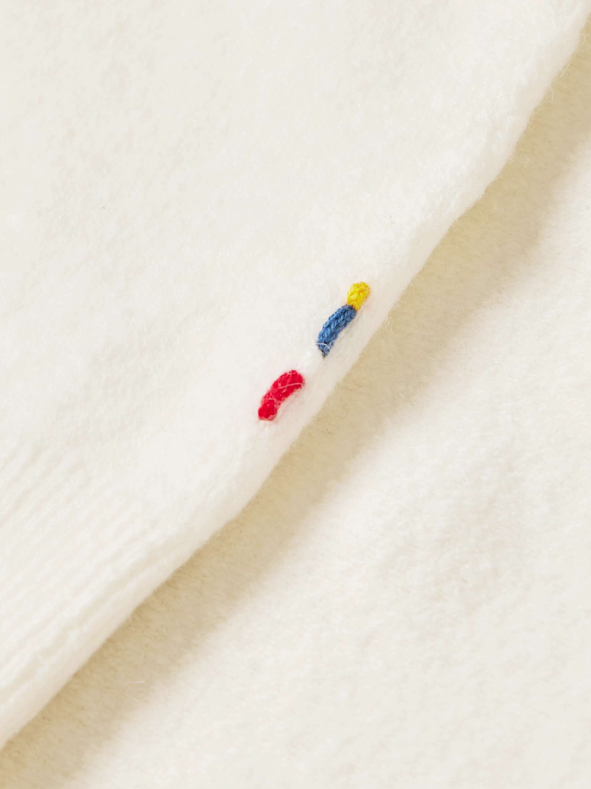 Winslow Open-Collar Wool-Blend Bouclé Polo Shirt view