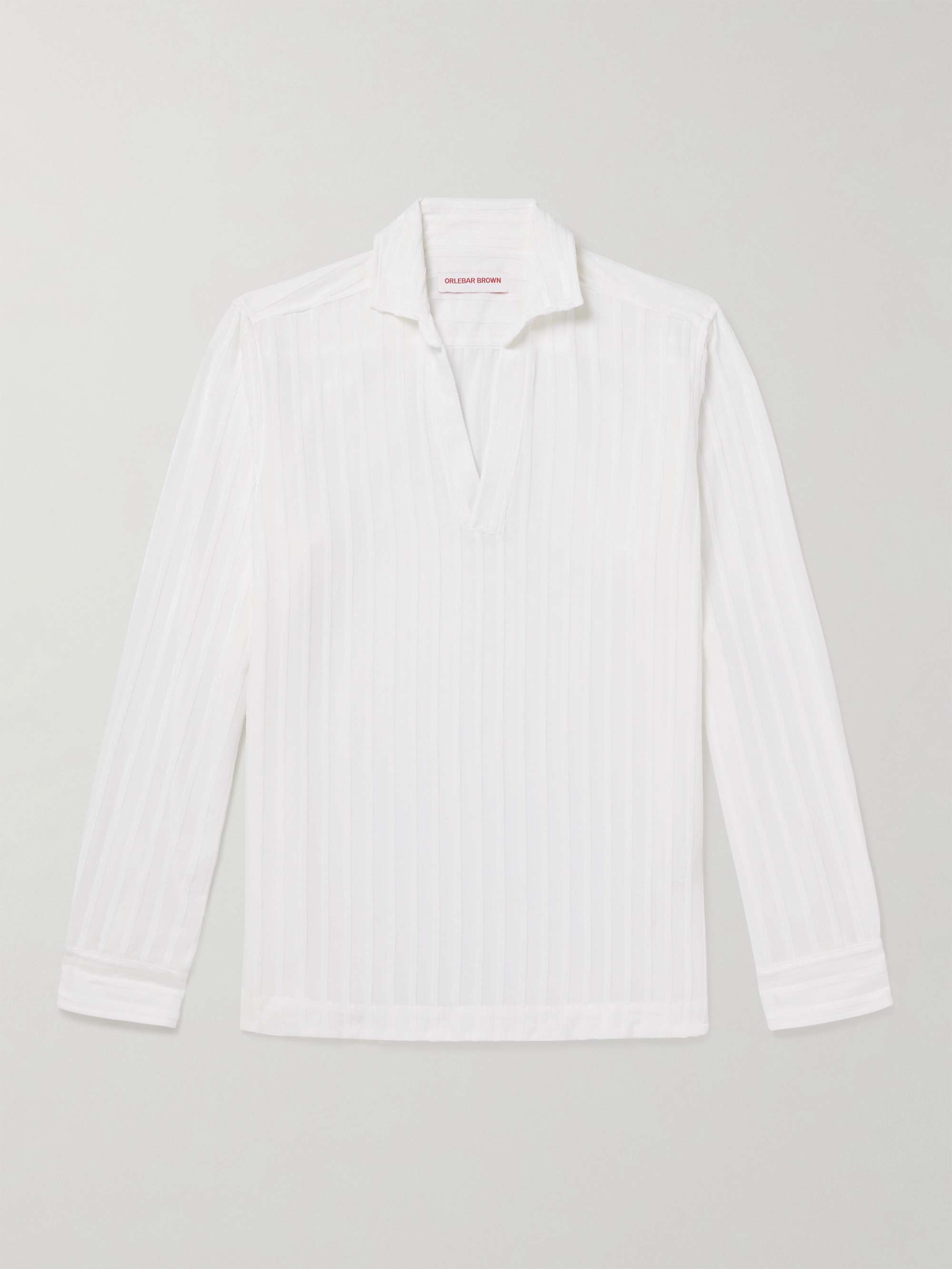 Ridley Striped Chenille Polo Shirt view