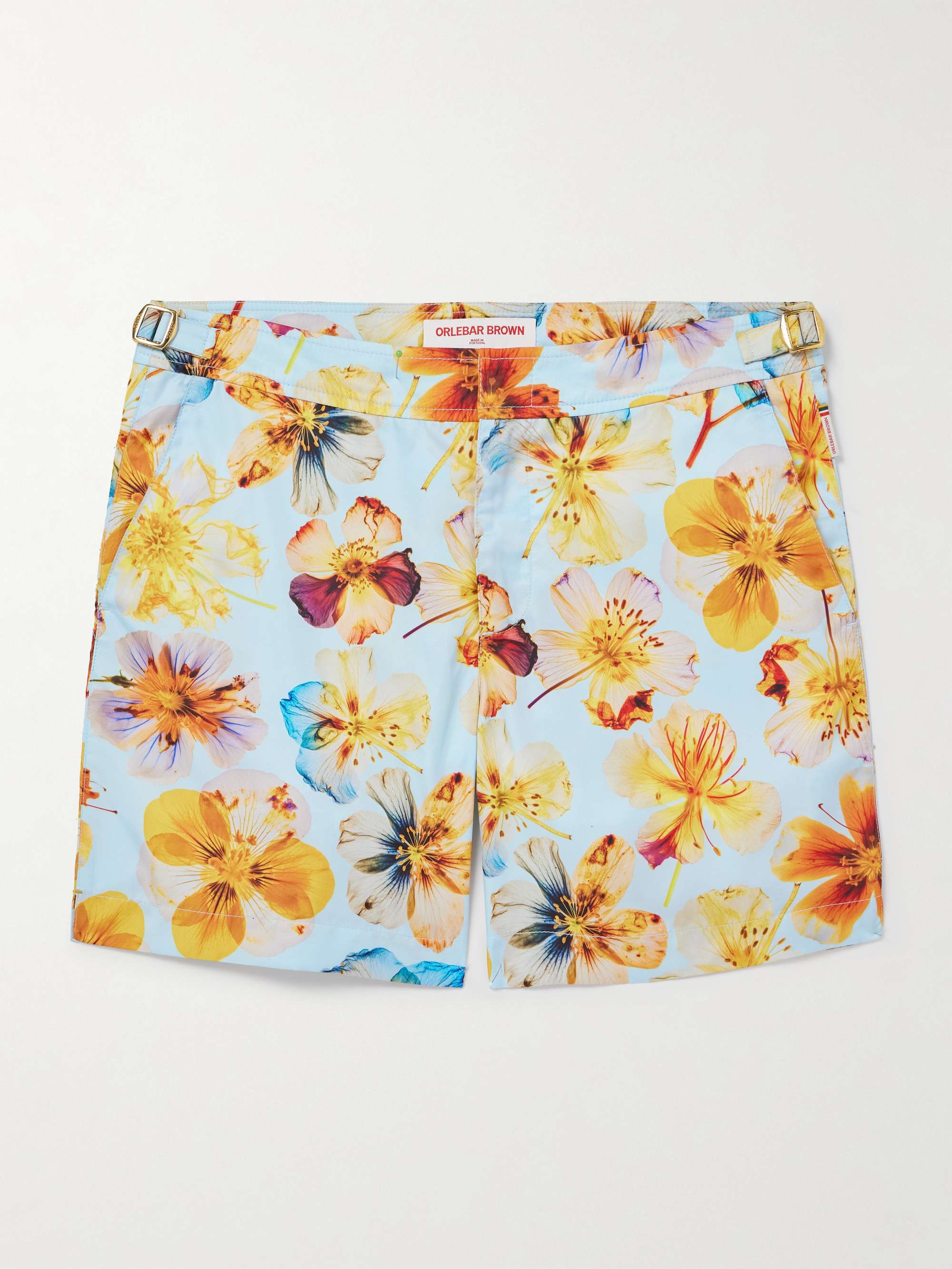 Bulldog Slim-Fit Mid-Length Floral-Print Recycled Swim Shorts view