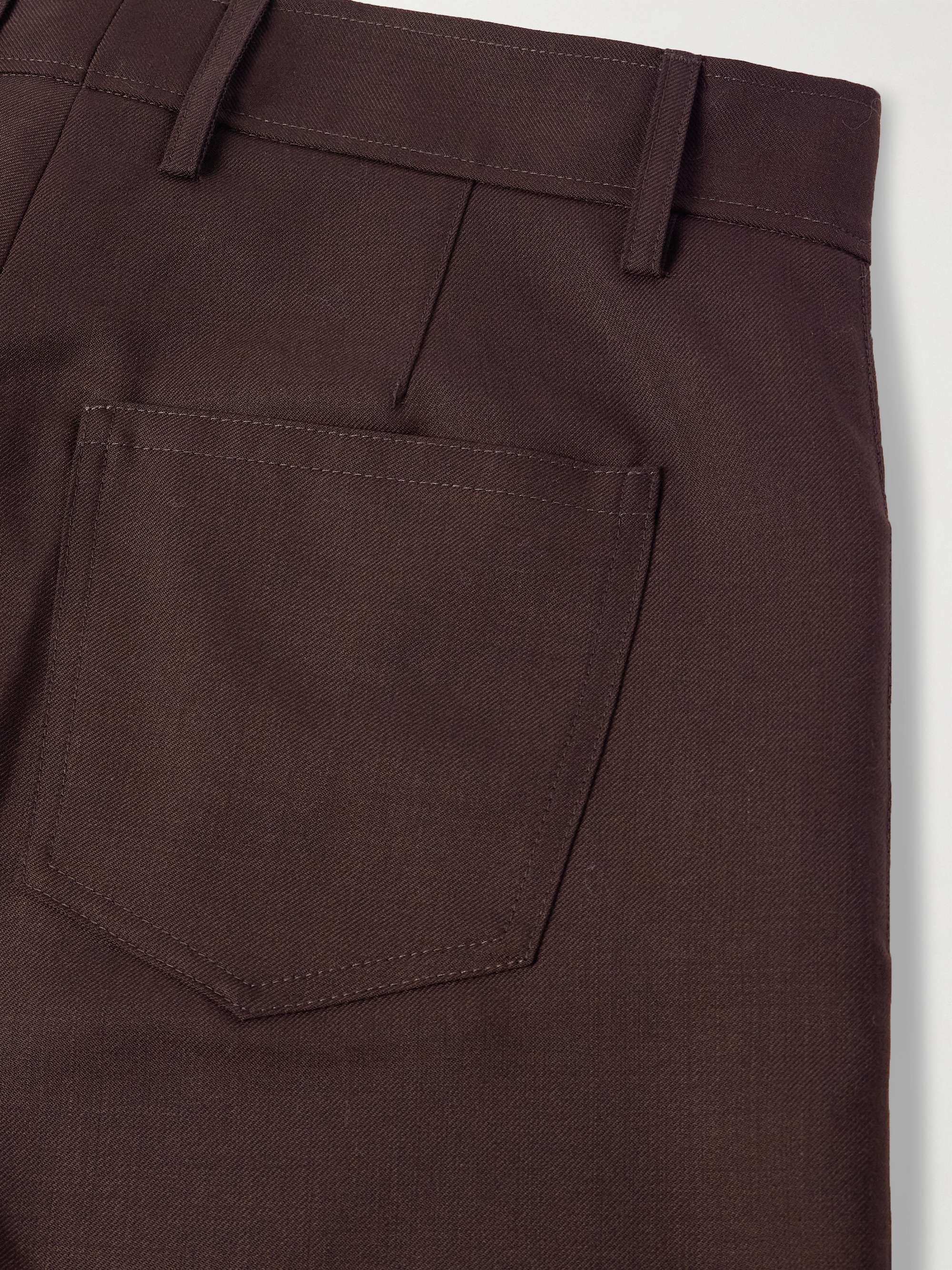 Jiro Wide-Leg Twill Trousers view