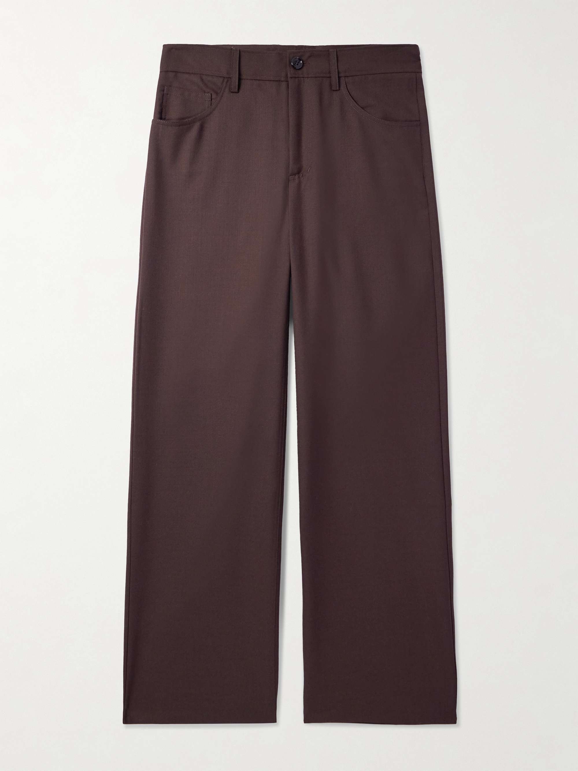 Jiro Wide-Leg Twill Trousers view