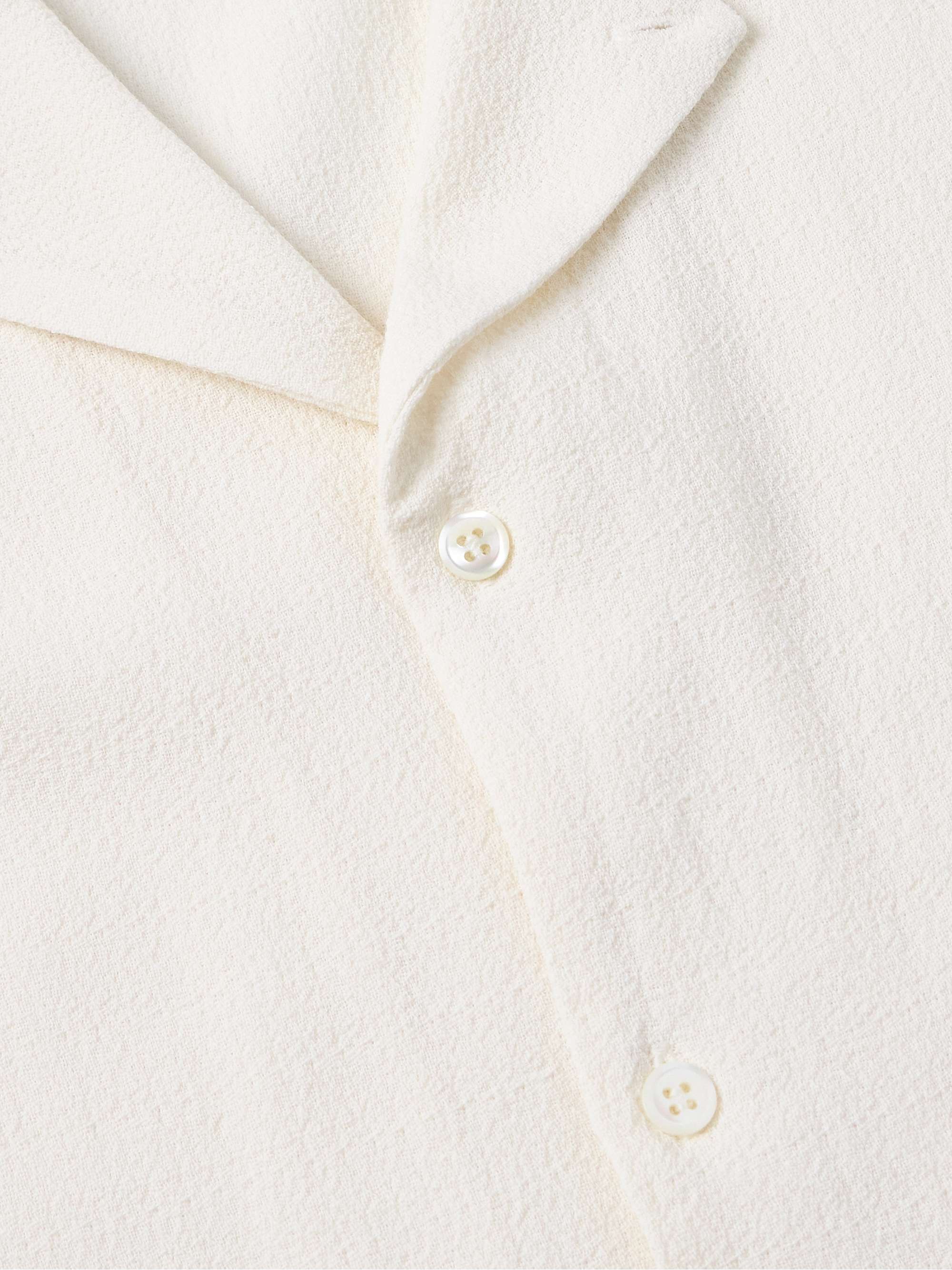 Mael Camp-Collar Crepe Shirt view