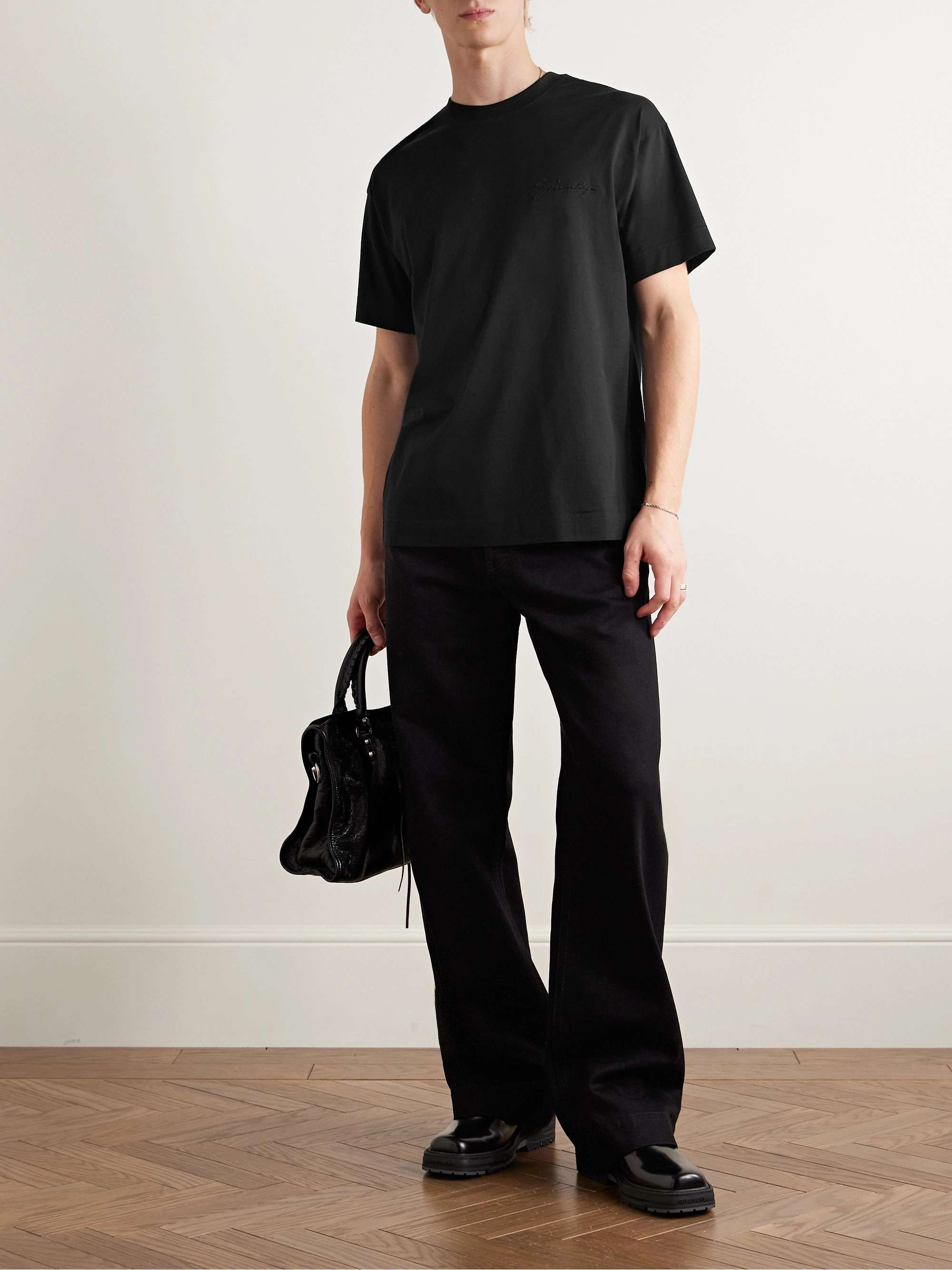 Logo-Embossed Cotton-Jersey T-Shirt view