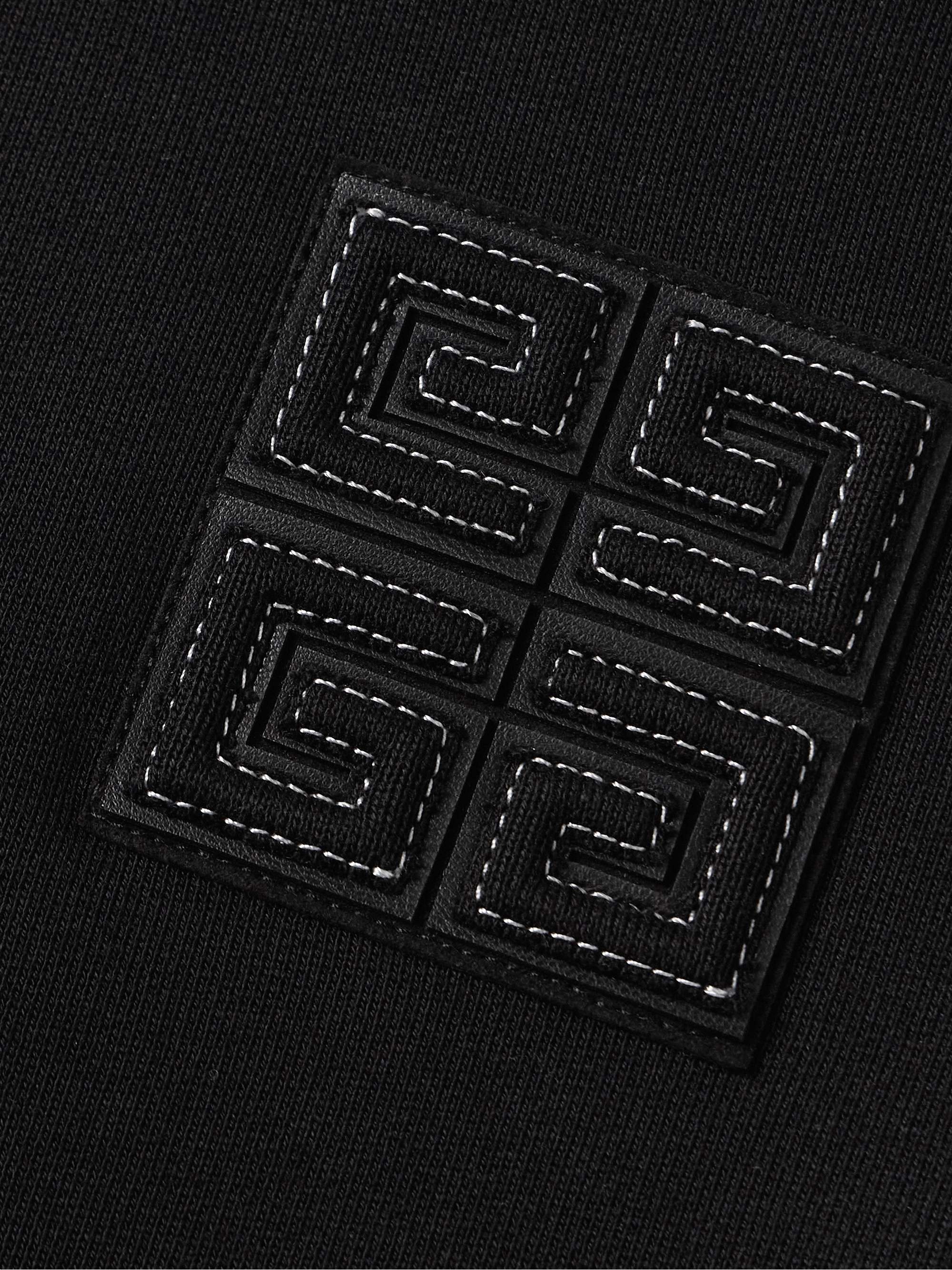 Logo-Appliquéd Cotton-Jersey Hoodie view