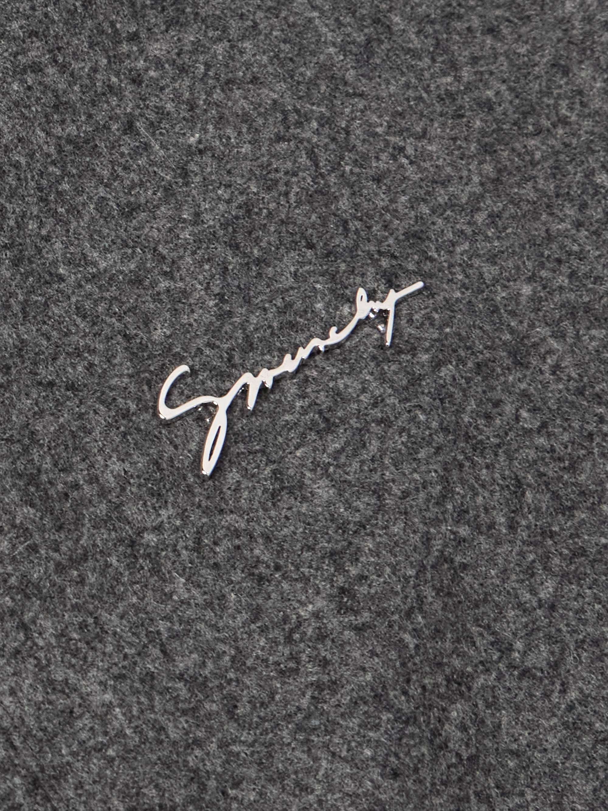 Logo-Appliquéd wool-flannel Shirt Jacket view