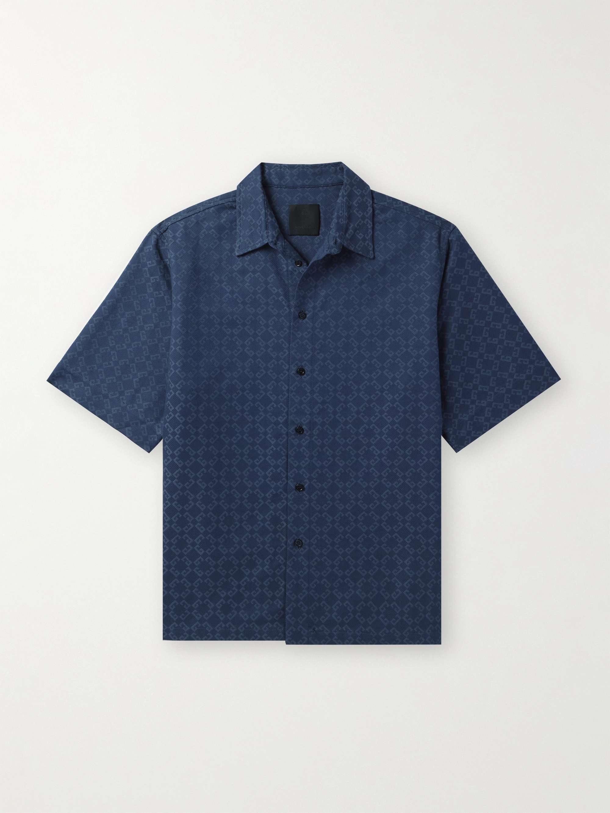 Logo-Jacquard Cotton-Blend Shirt view