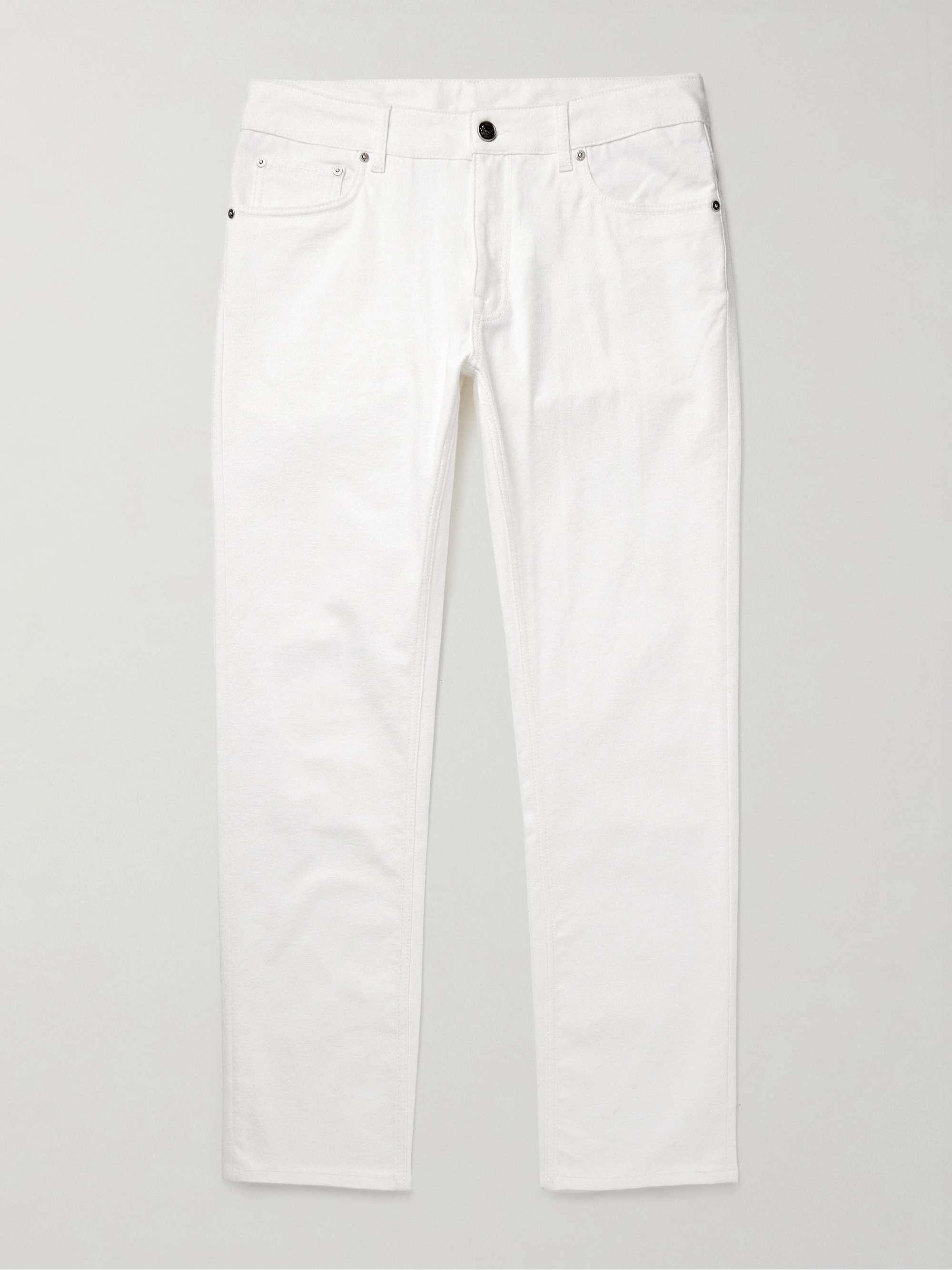 Straight-Leg Paisley-Jacquard Jeans view