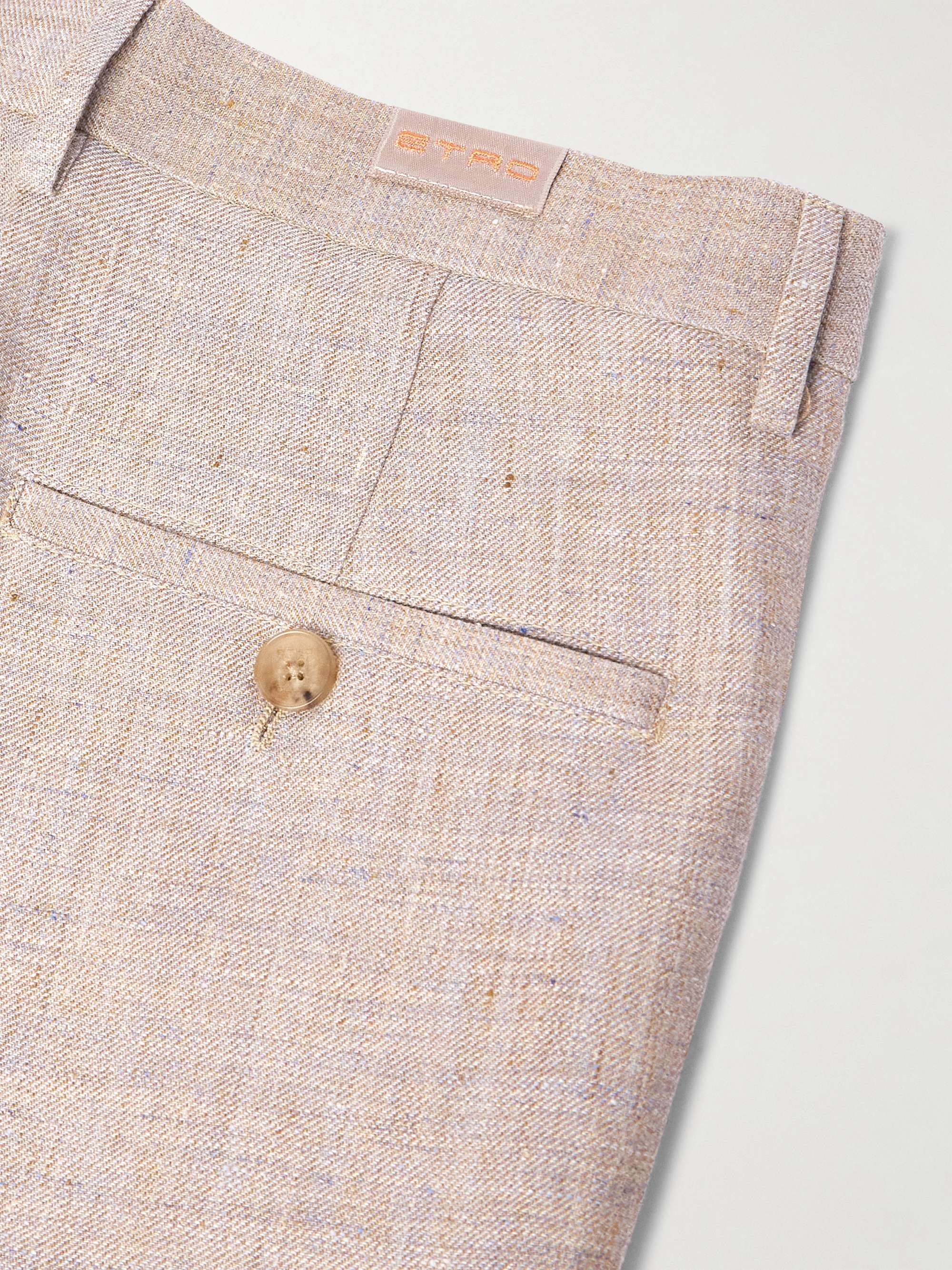 Straight-Leg Linen-Canvas Shorts view