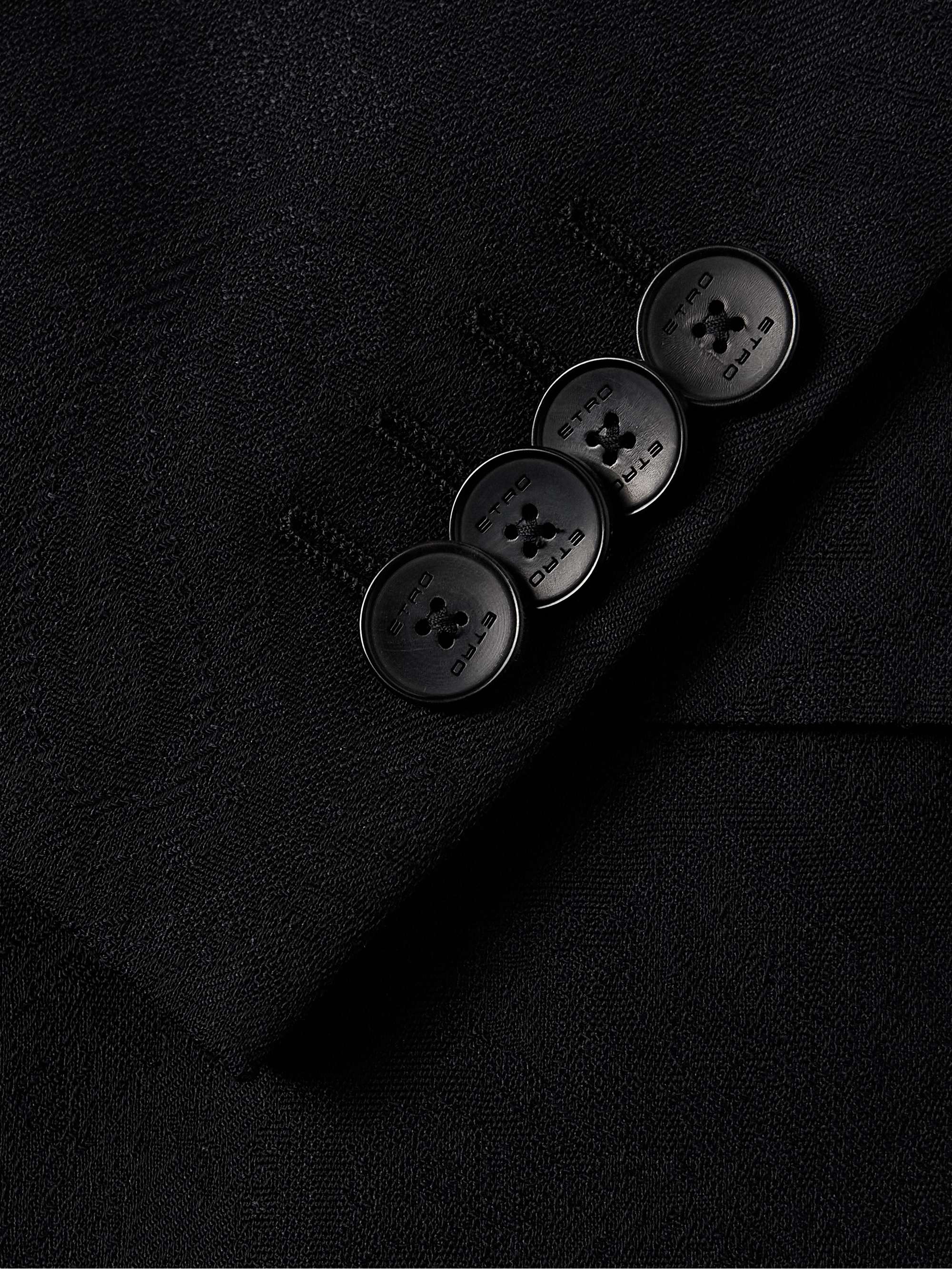 Wool and Silk-Blend Jacquard Tuxedo view