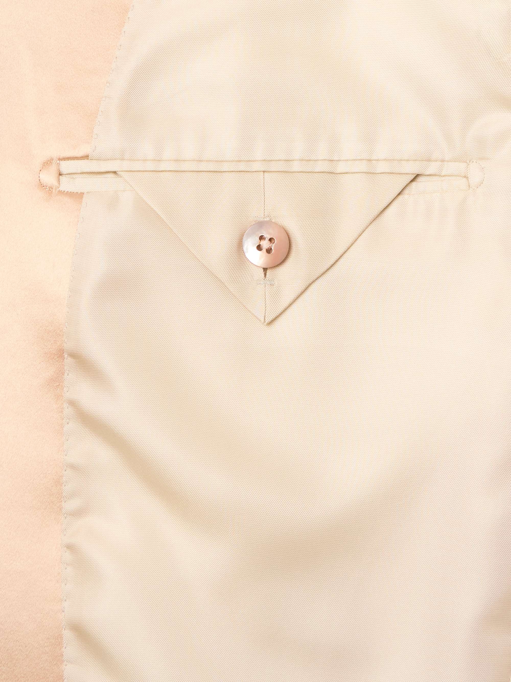 Slim-Fit Satin-Trimmed Wool and Silk-Blend Twill Tuxedo Jacket view