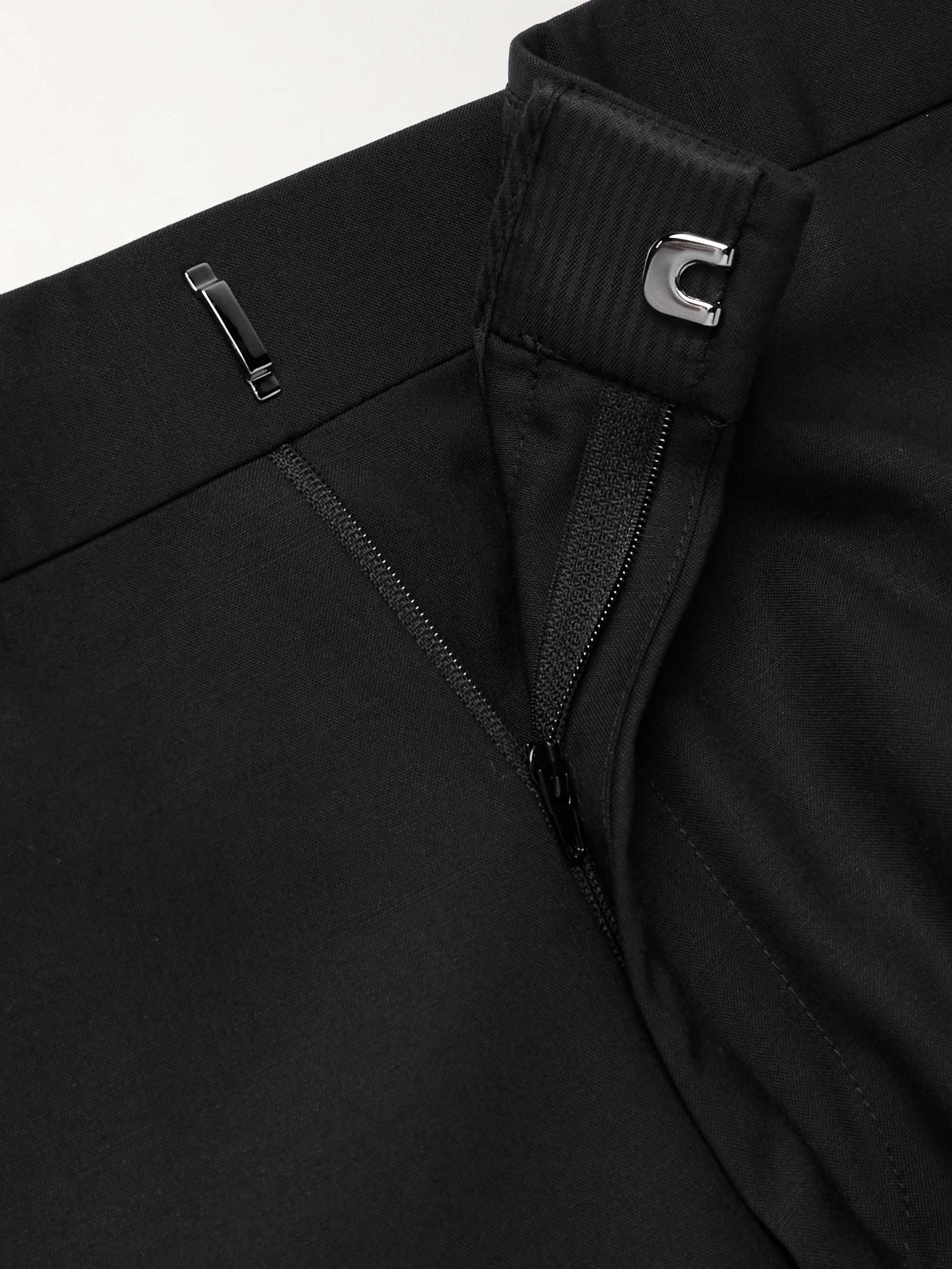 Slim-Fit Silk and Wool-Blend Trousers view