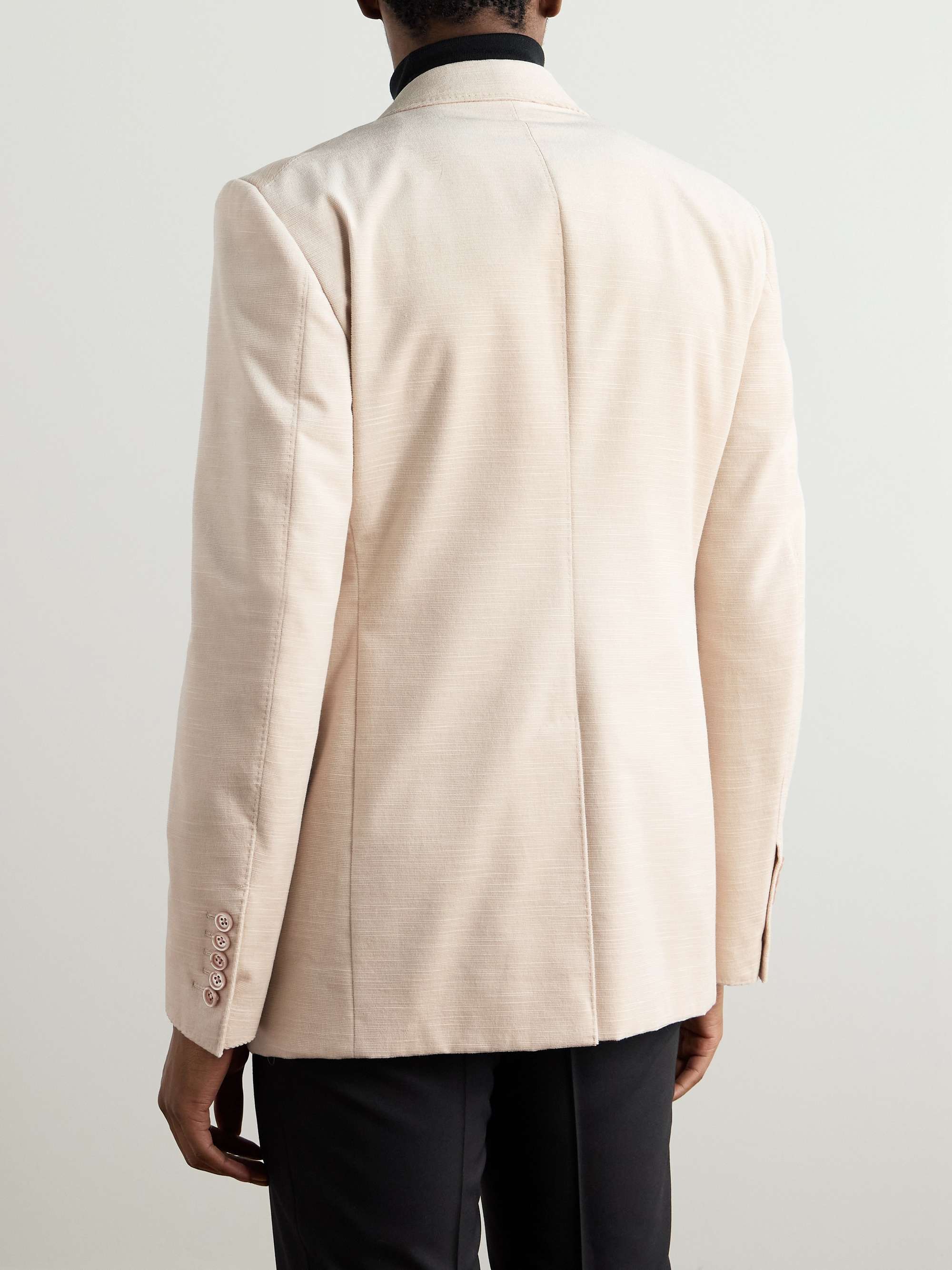 Shelton Slim-Fit Cotton-Velvet Blazer view