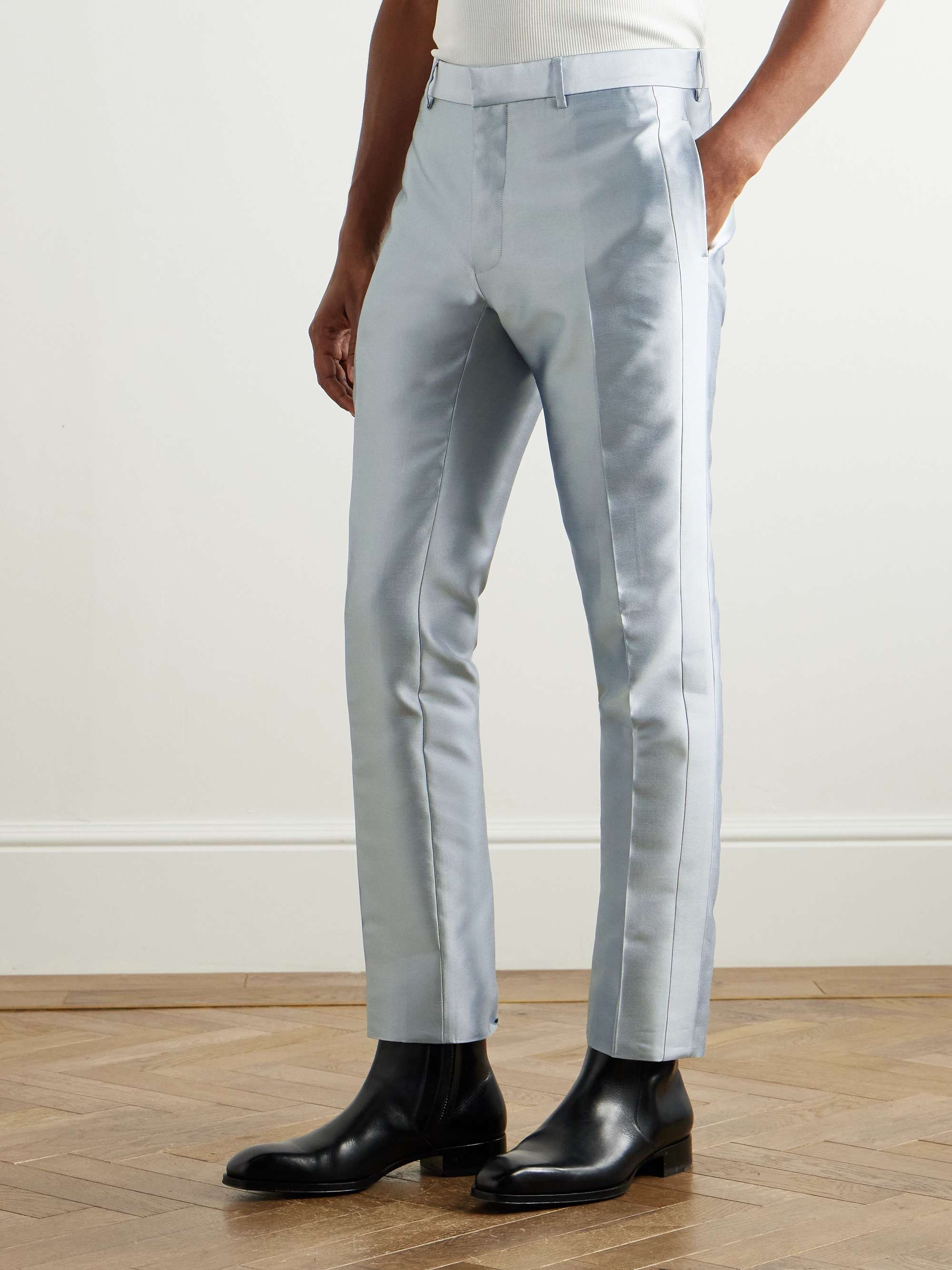 Straight-Leg Woven Trousers view