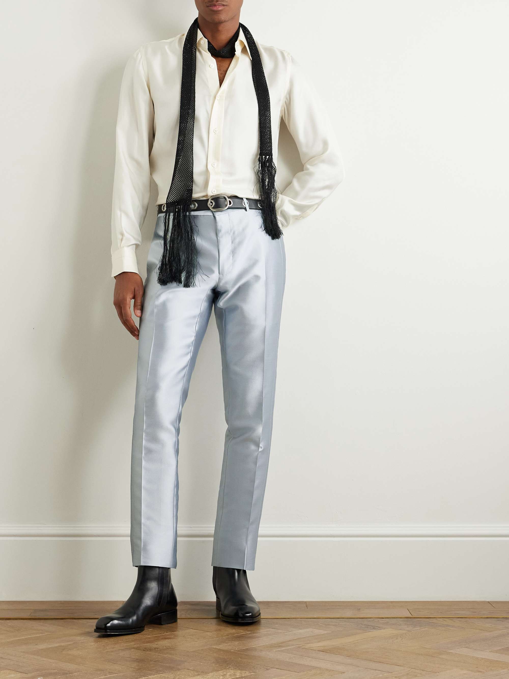 Straight-Leg Woven Trousers view