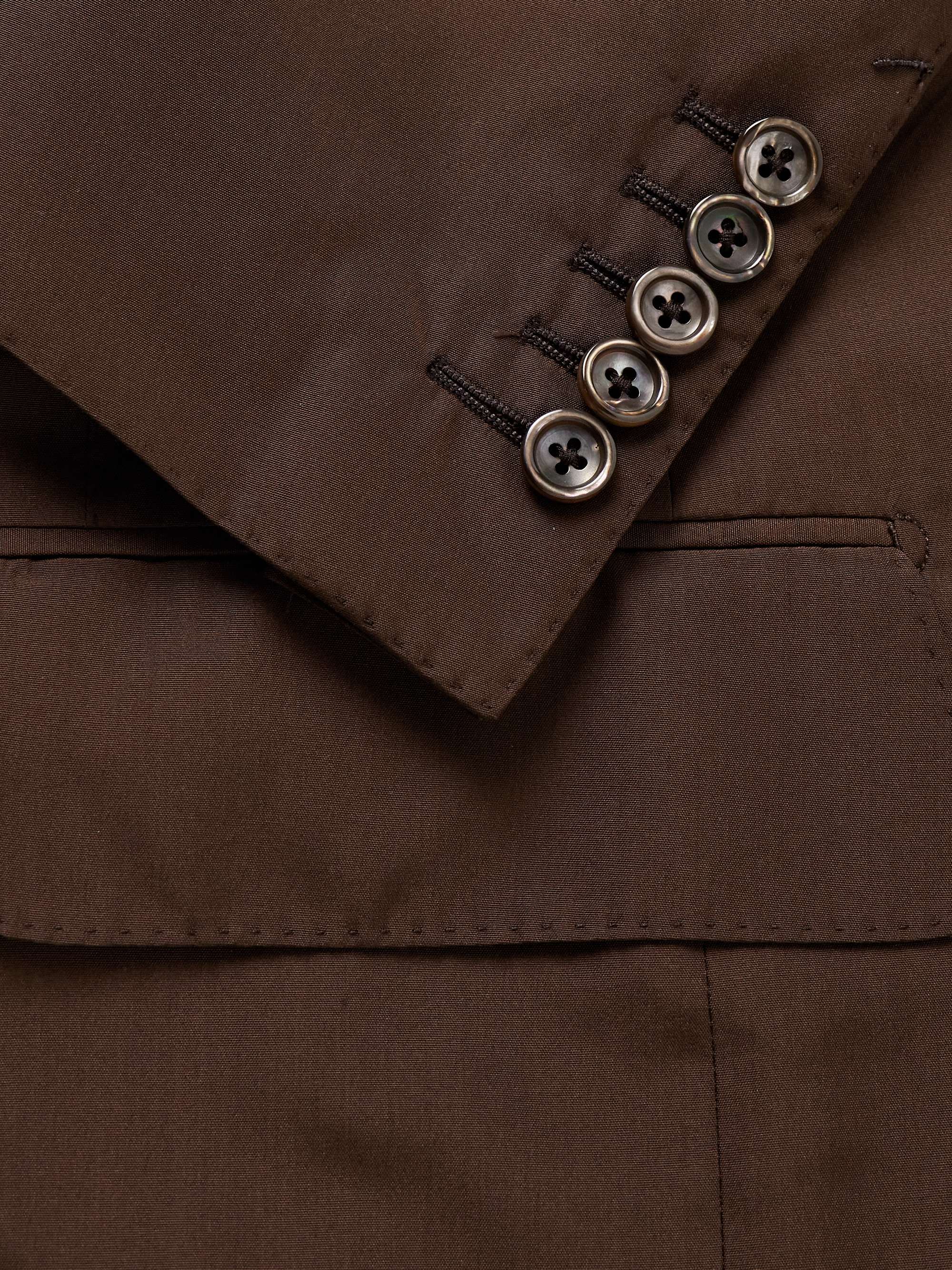 Dyllan Double-Breasted Silk Suit Jacket view