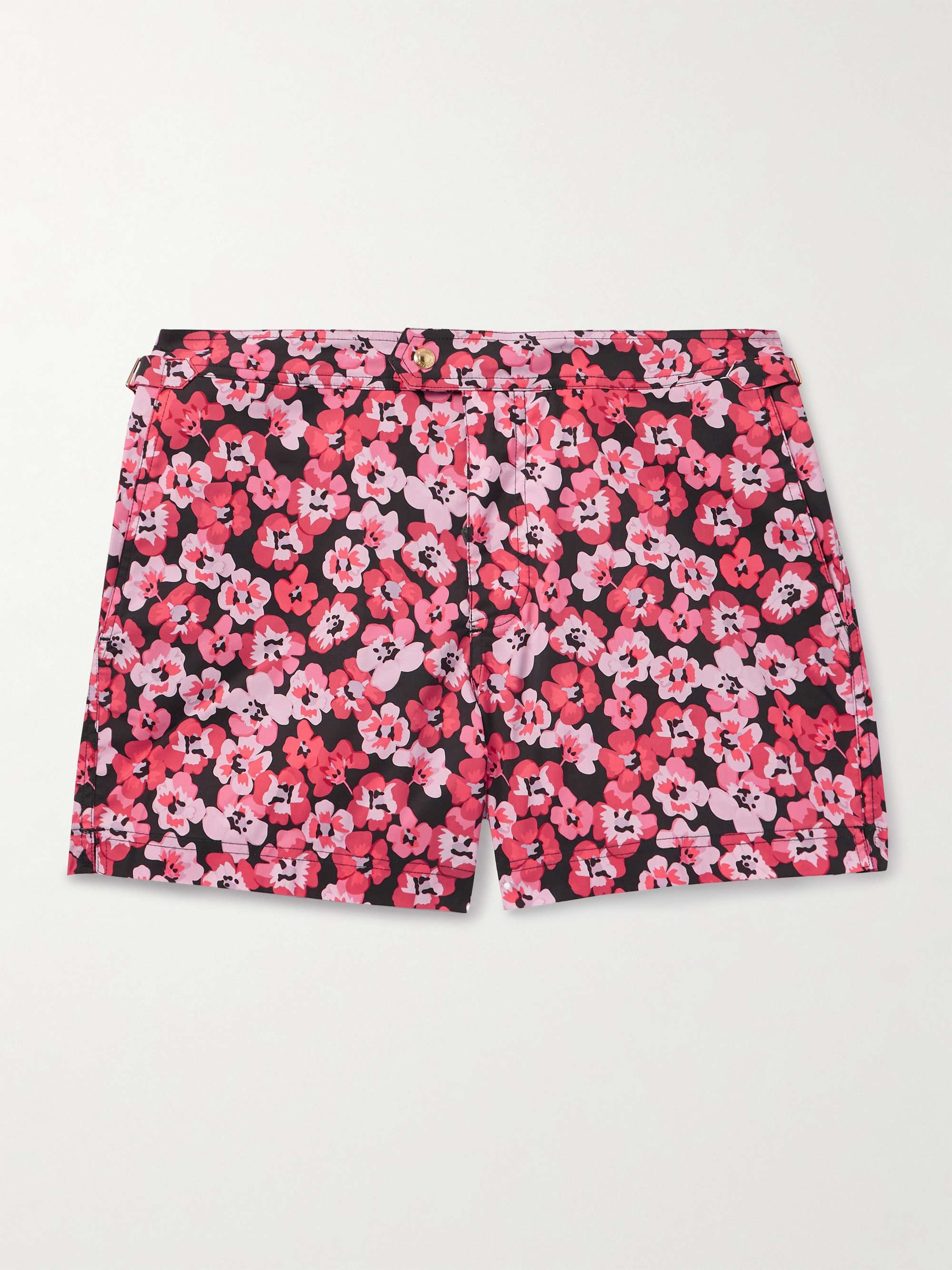 Floral-Print Slim-Fit Short-Length Swim Shorts view