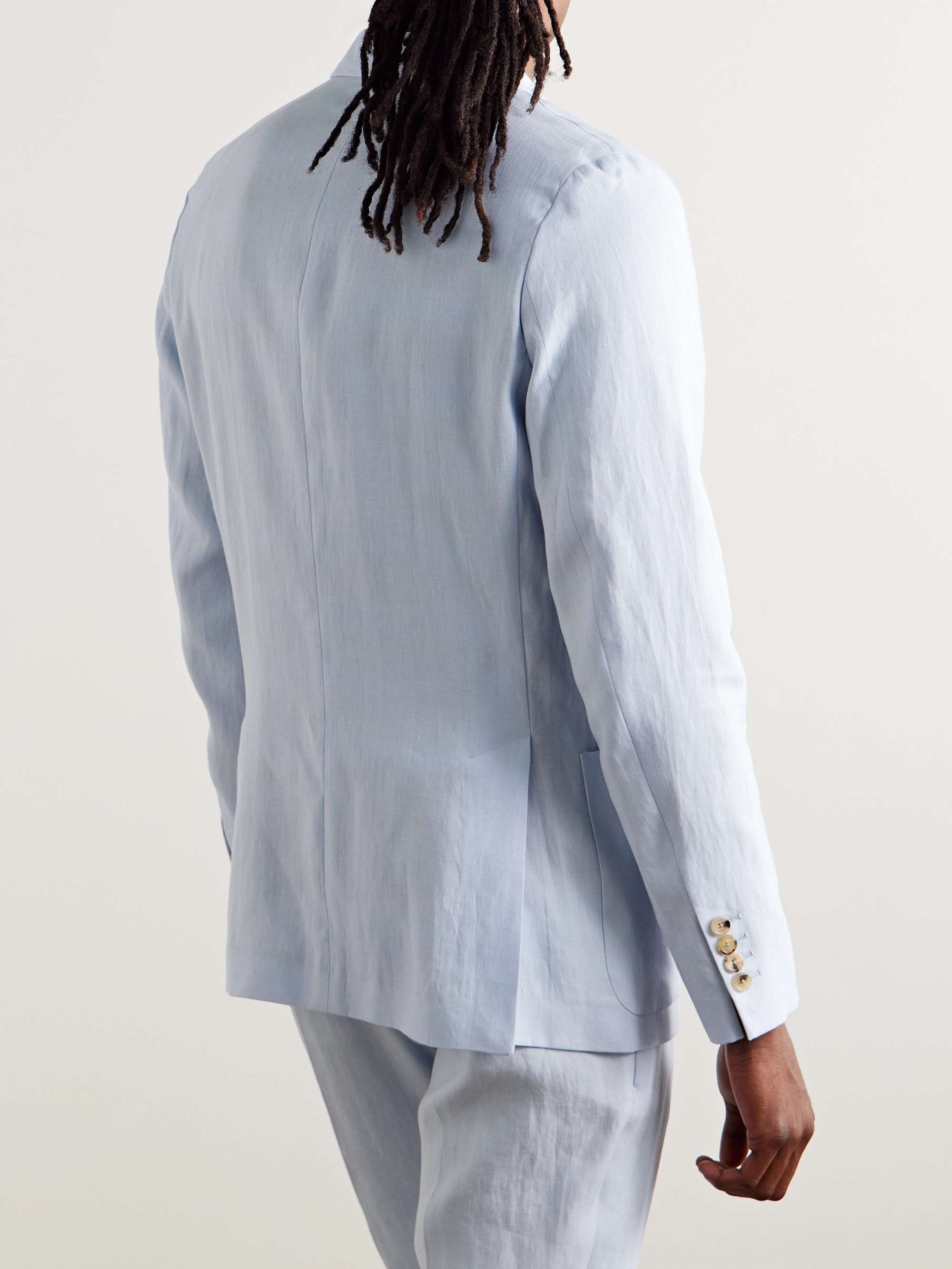 Unstructured Linen Suit Jacket view