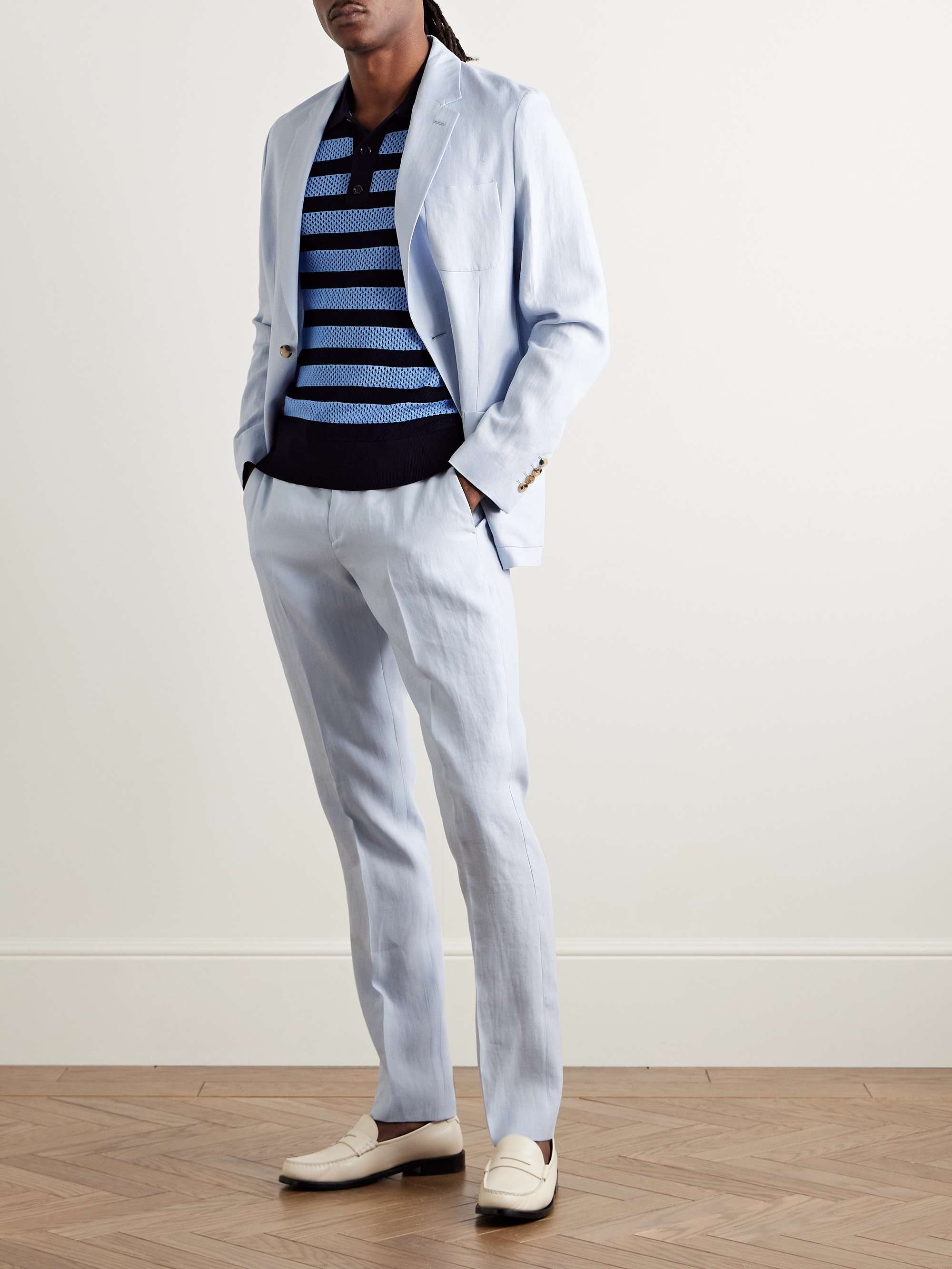 Unstructured Linen Suit Jacket view