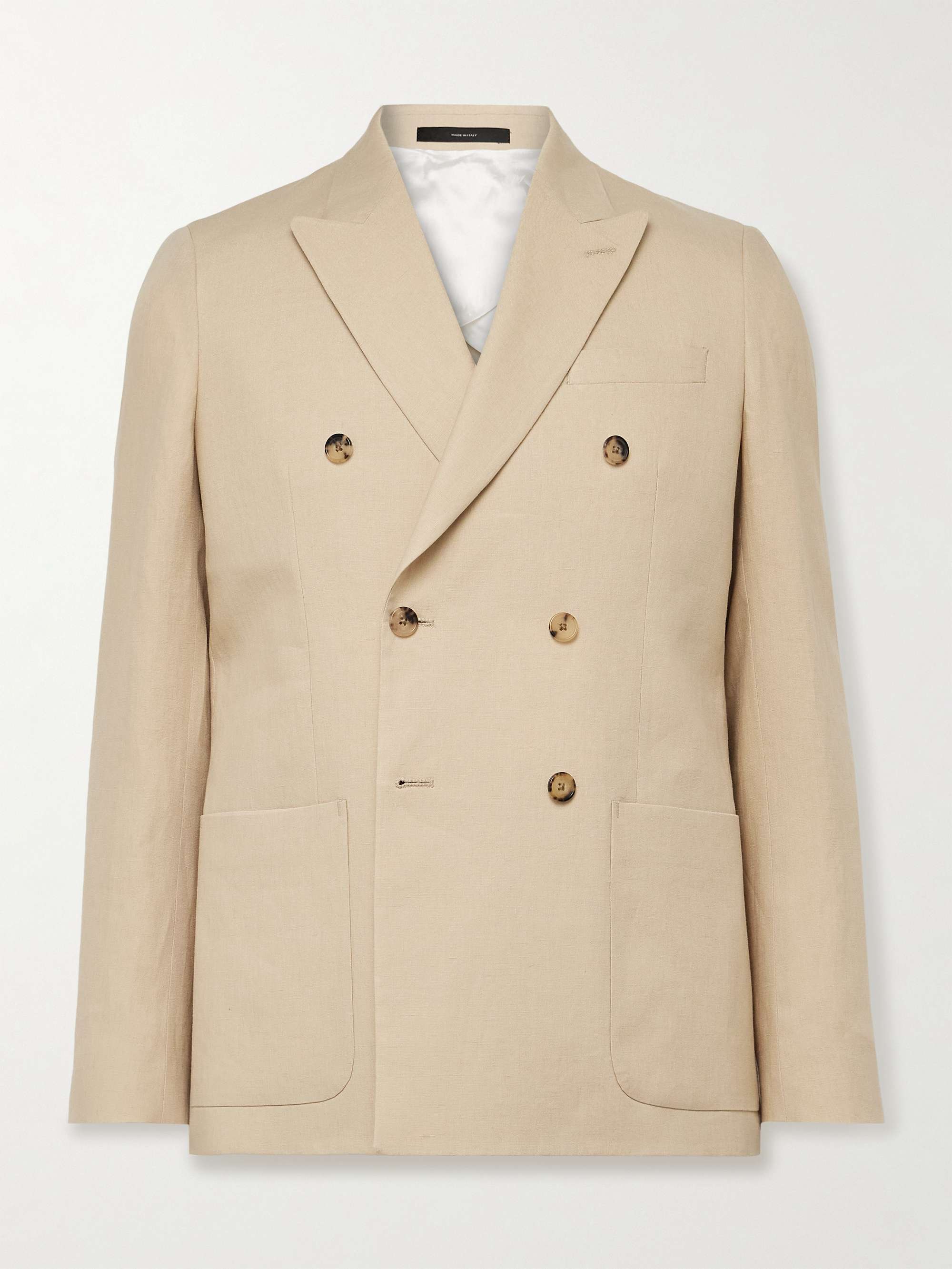 Double-Breasted Linen Blazer view