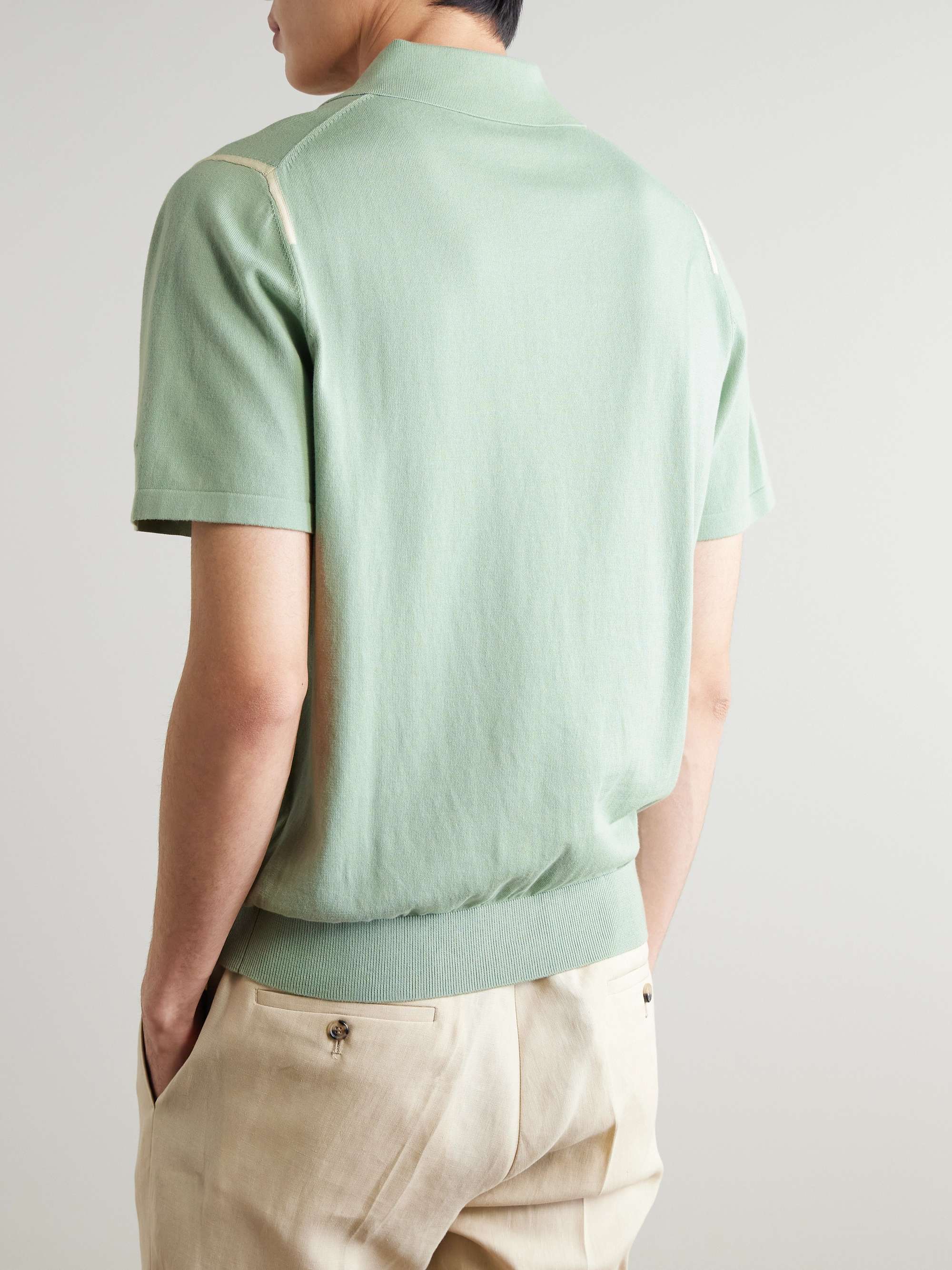 Logo-Embroidered Organic Cotton Polo Shirt view