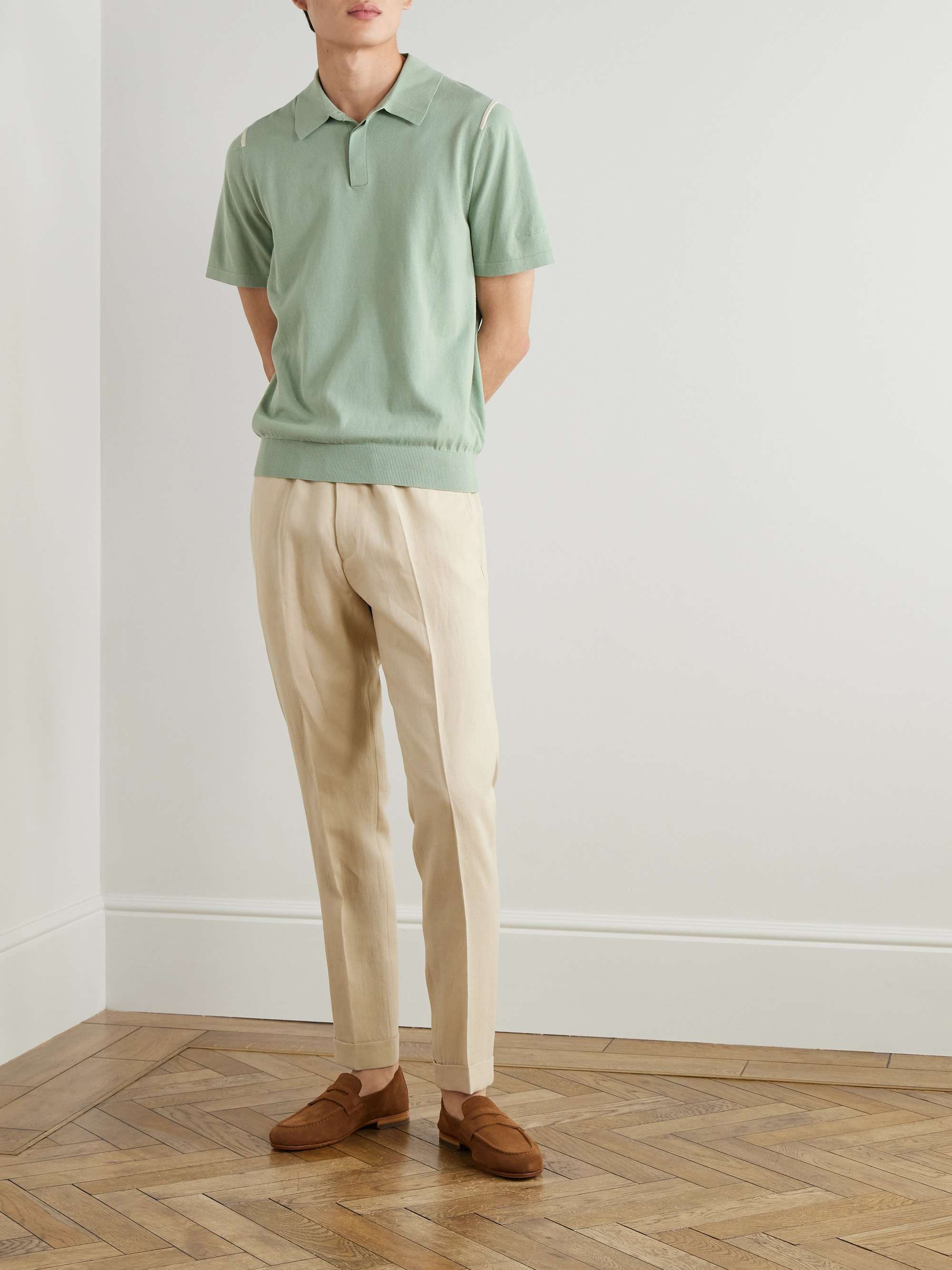 Logo-Embroidered Organic Cotton Polo Shirt view