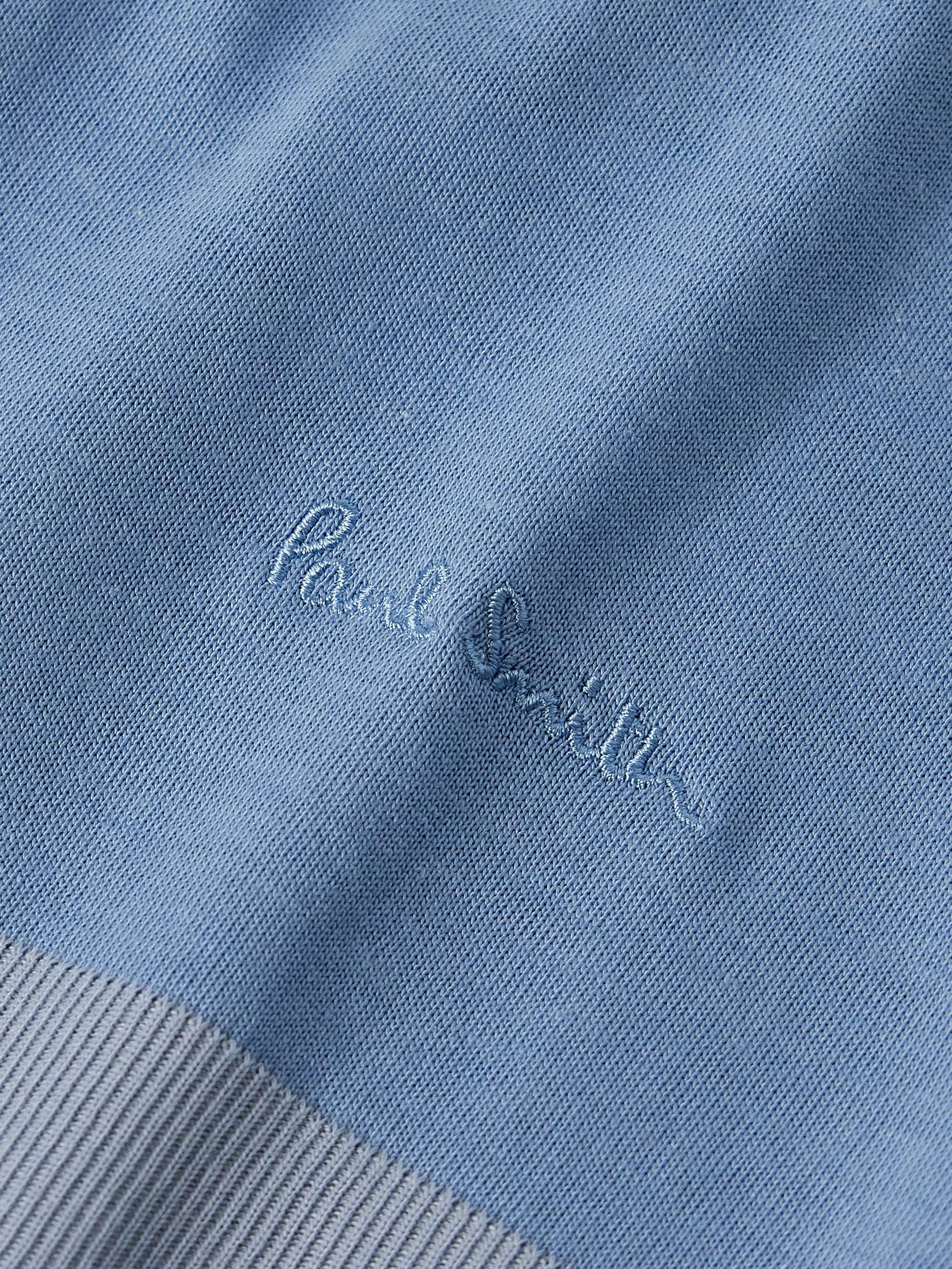 Two-Tone Lyocell and Organic Cotton-Blend Jersey T-Shirt view