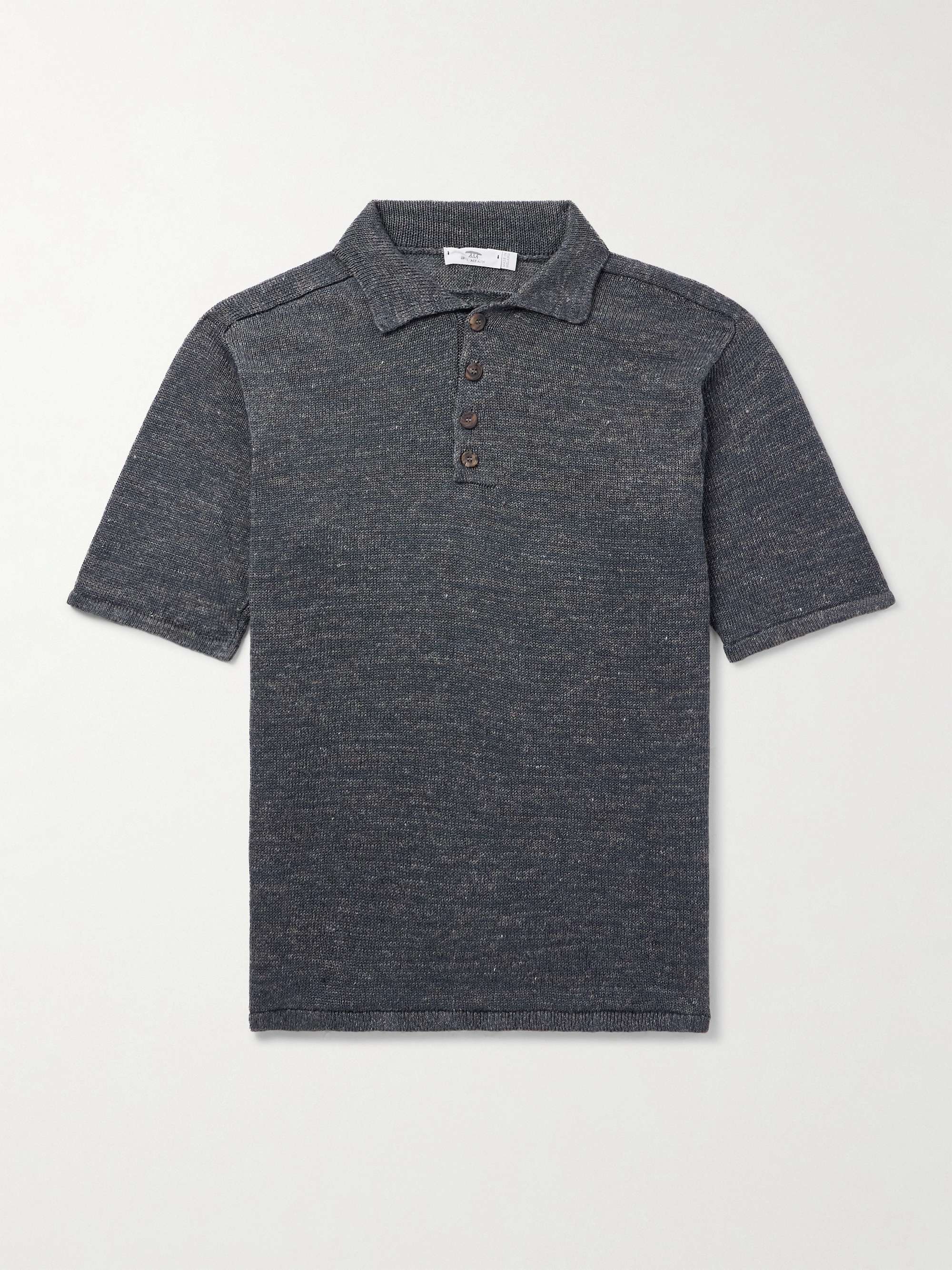 Knitted Linen Polo Shirt view