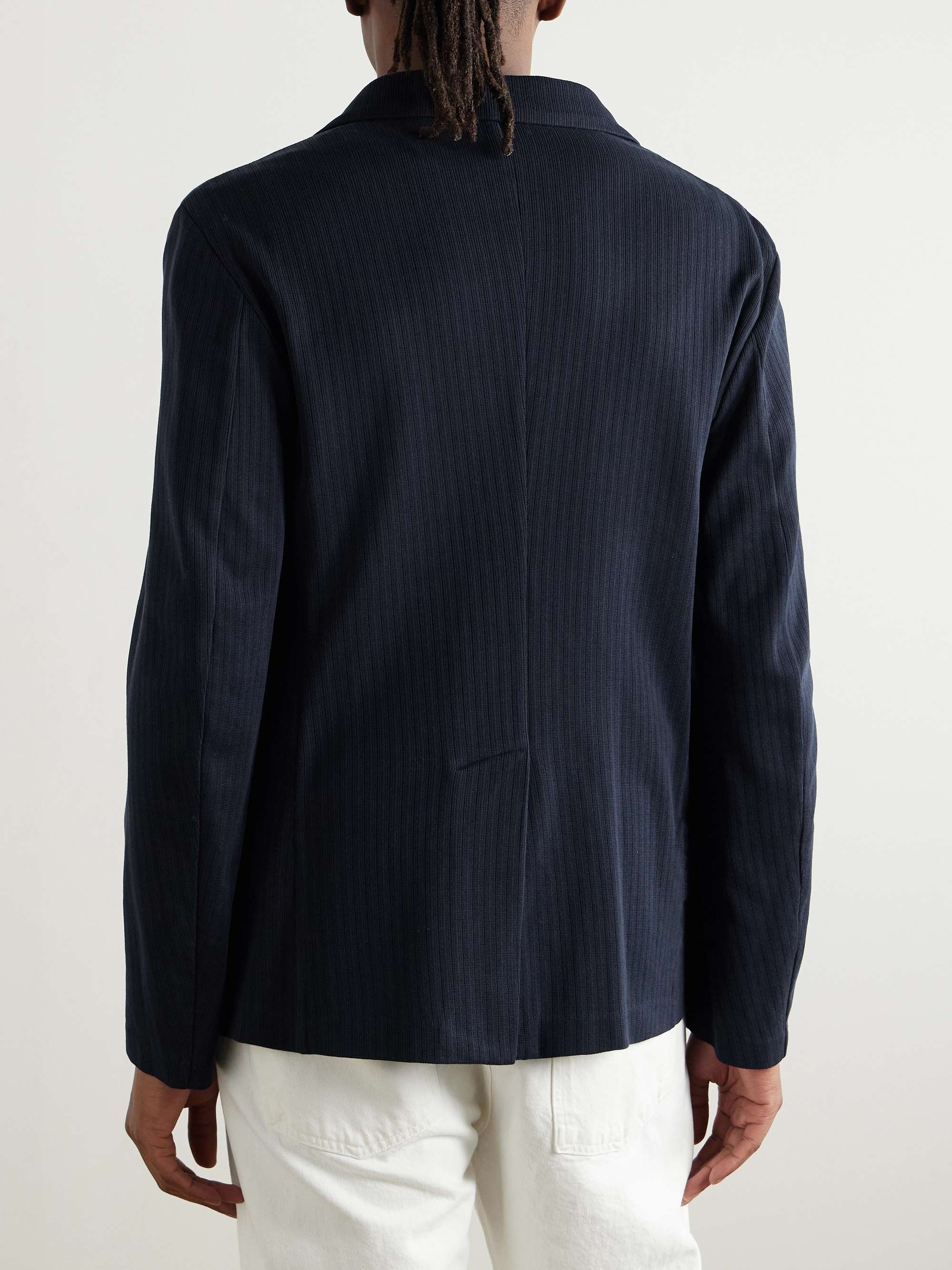Torceo Ribbed Cotton-Jersey Blazer view