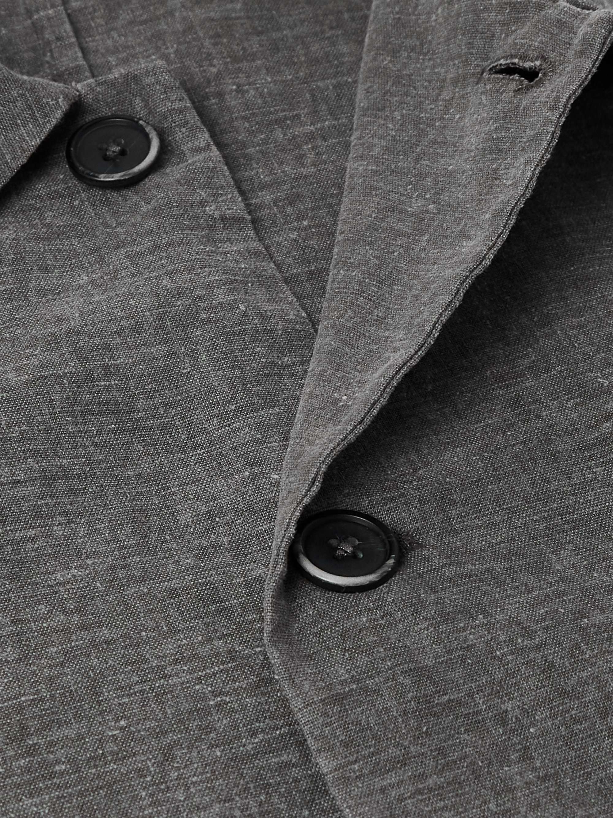 Visal Linen-Blend Overshirt view