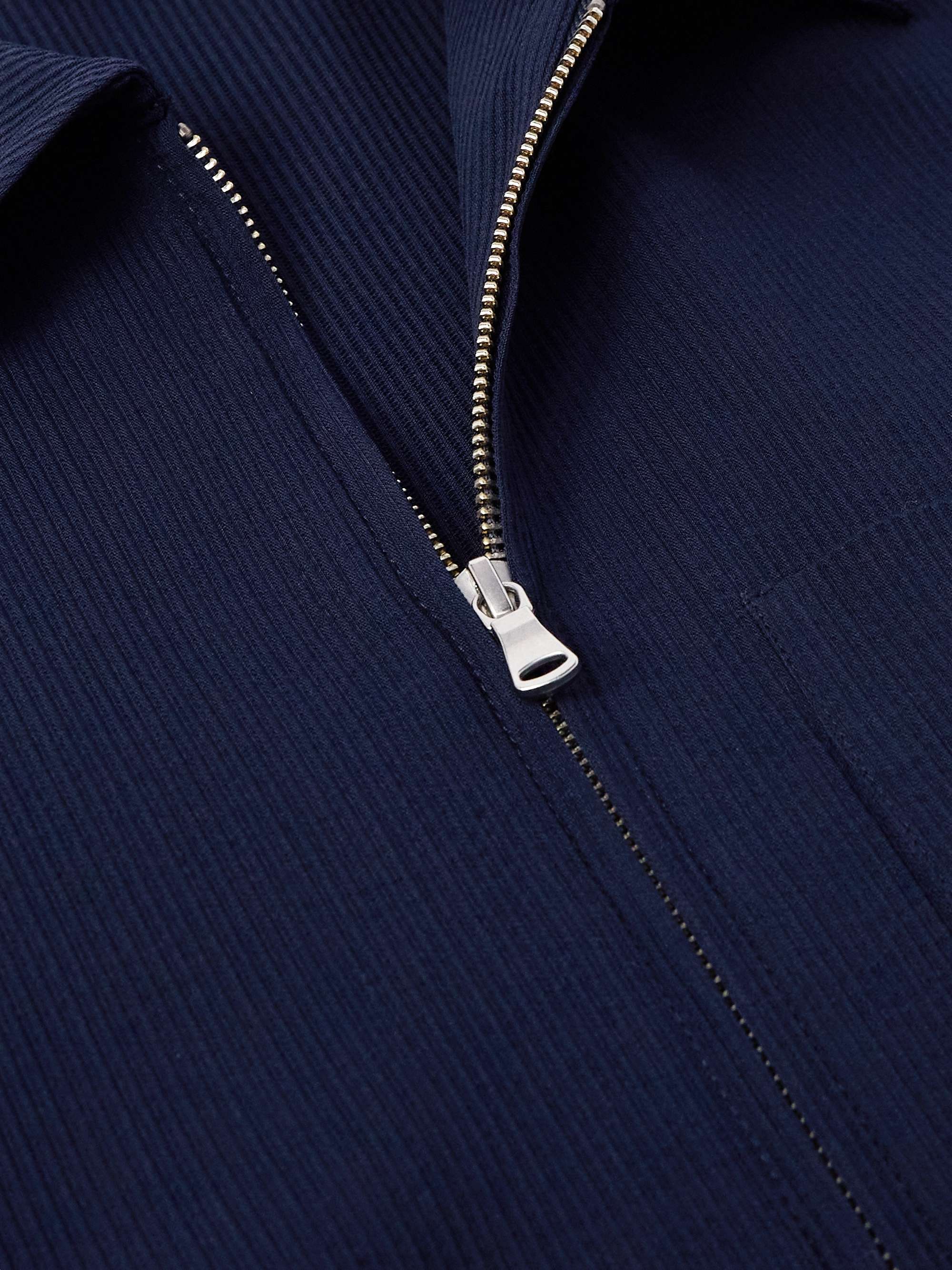 Ribbed Wool-Blend Jersey Jacket view