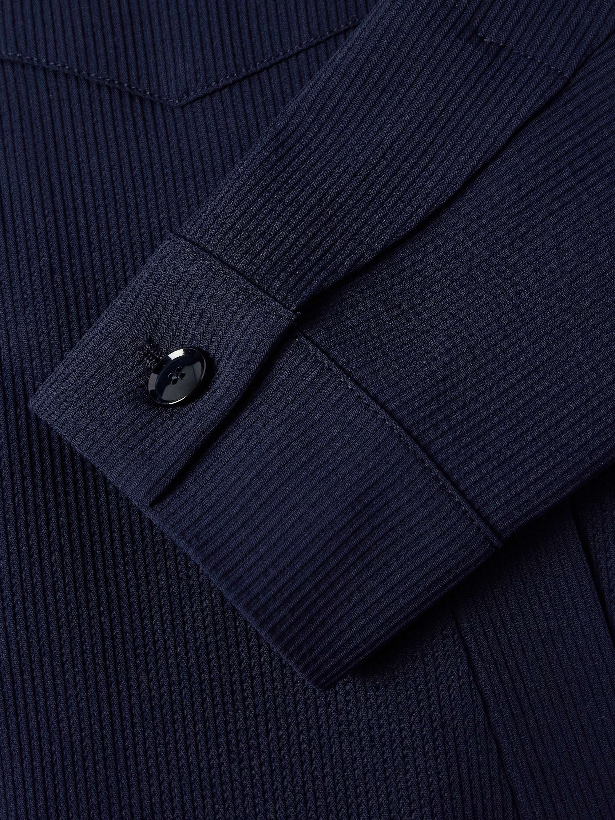 Ribbed Wool-Blend Jersey Jacket view