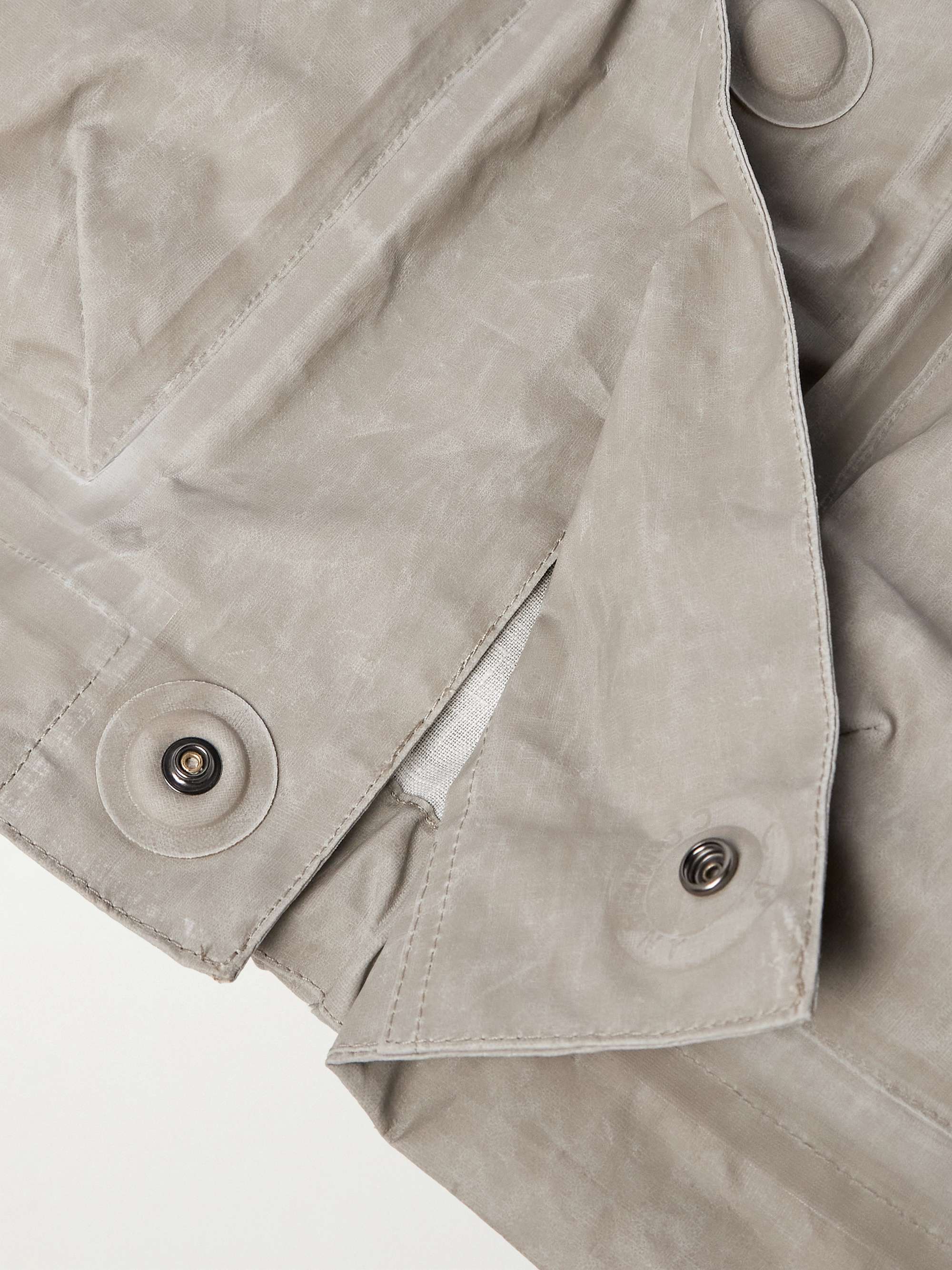 Hooded Appliquéd TOOB-Two Coated-Linen Jacket view